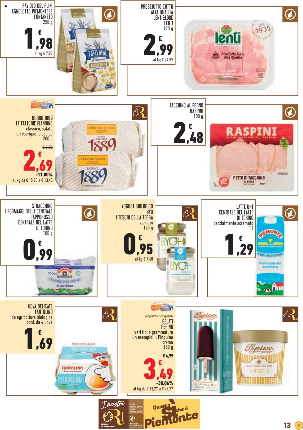 Volantino Conad del 05.06.2025 | Pagina: 13 | Prodotti: Yogurt, Tacchino, Stracchino, Terra