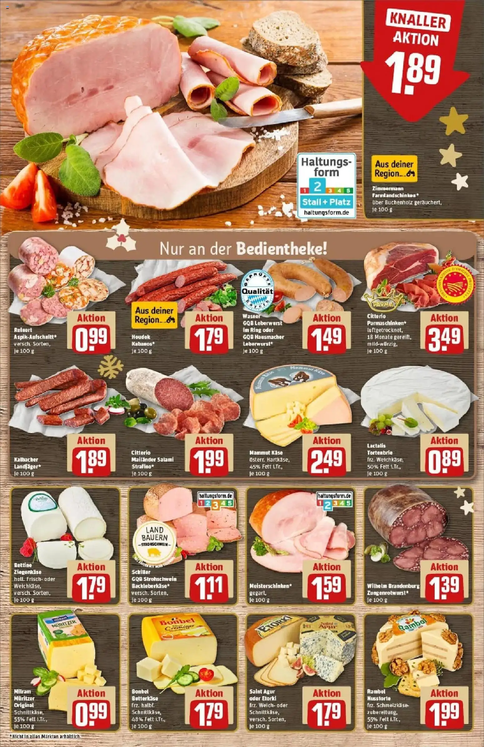 Rewe prospekt Aying	 – gültig ab 23.11.2025 | Seite: 9 | Produkte: Käse, Ziegenkäse, Milram, Salami