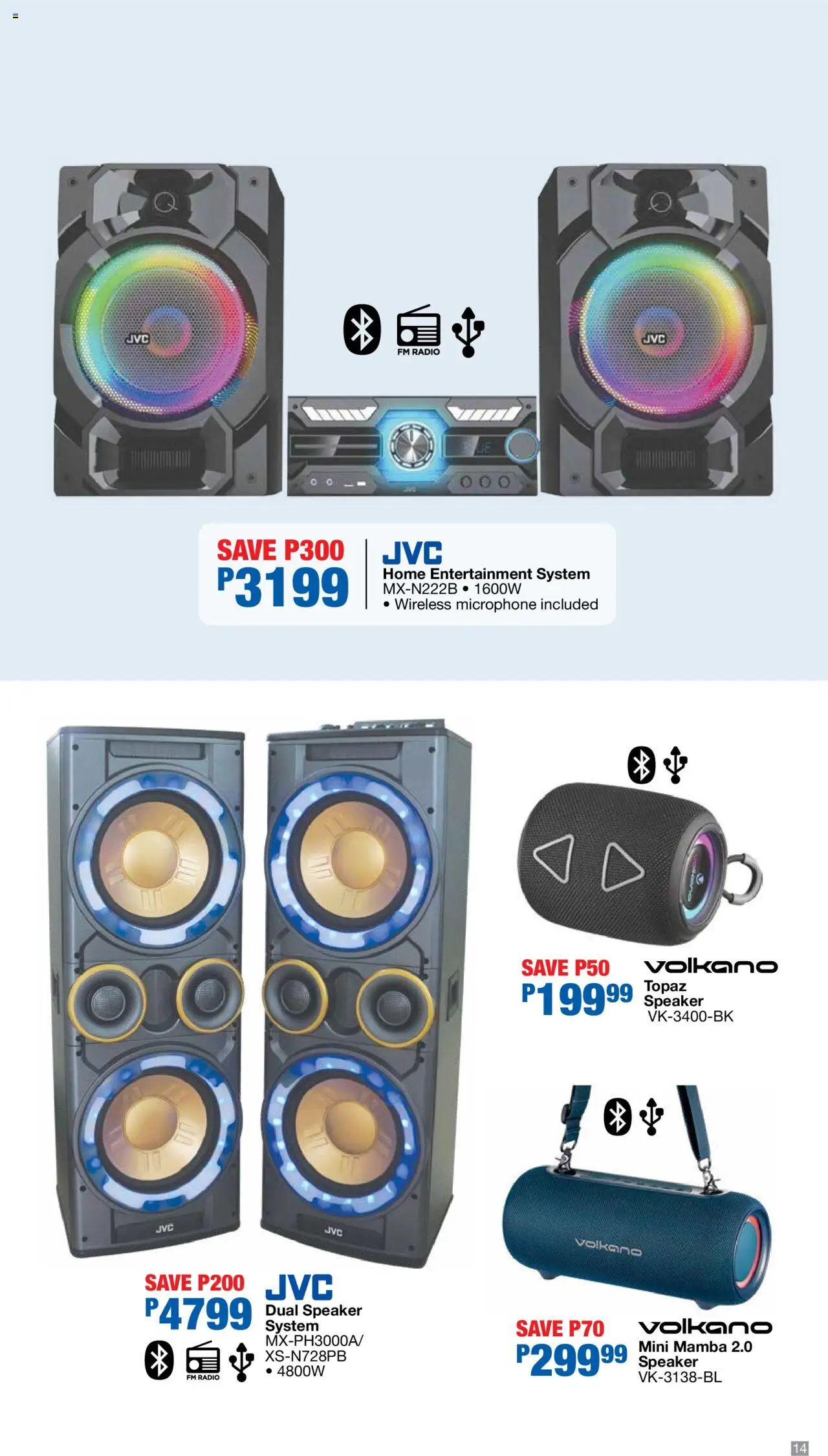New OK Furniture catalogue – valid from 06.10.2025 | Page: 14 | Products: Radio, Microphone, Speaker