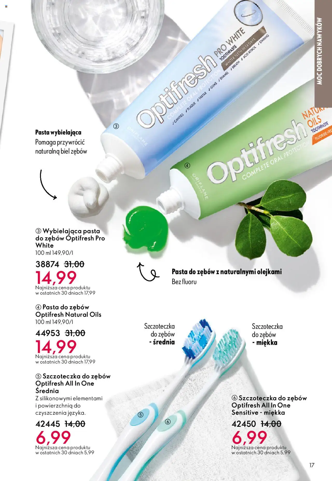 Oriflame Katalog 14 2025 od 01.10.2025 | Strona: 17 | Produkty: Pasta do zębów, Szczoteczka do zębów