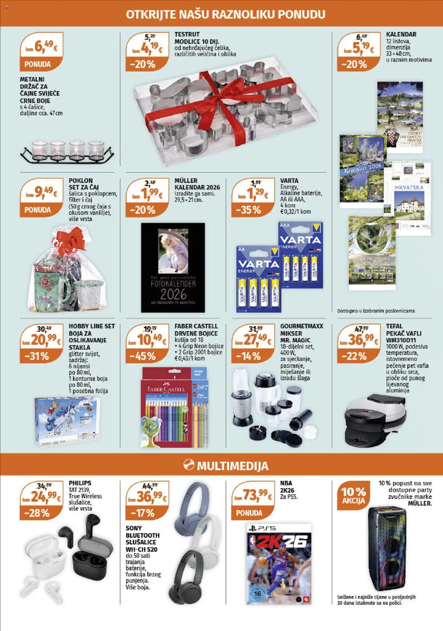 Müller katalog | vrijedi od 10.11.2025 | Stranica: 21 | Proizvodi: Mikser, Kutija, Vafli, Šalica
