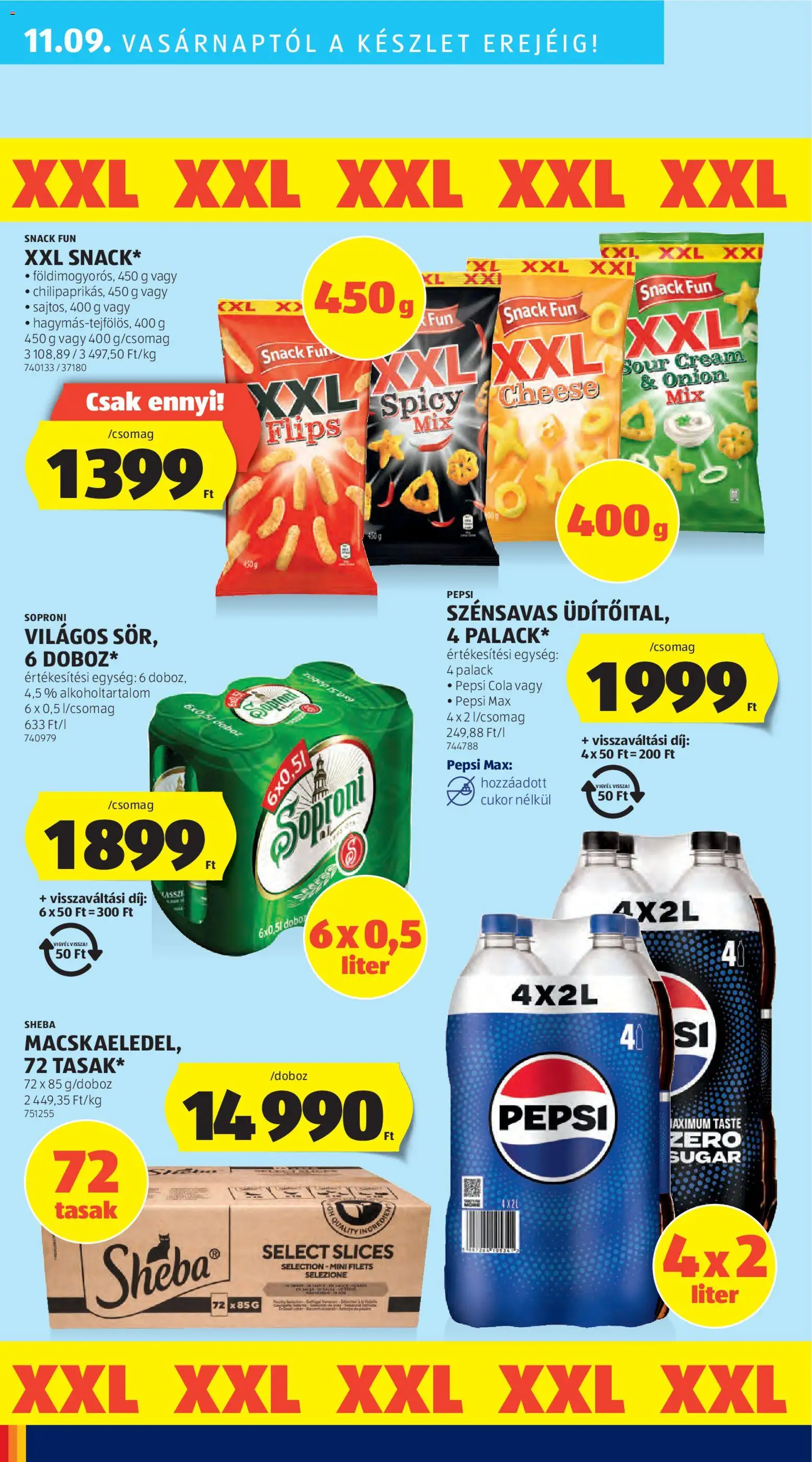 Aldi akciós ujság - amely érvényes a következő dátumtól: 06.11.2025 | Oldal: 54 | Termékek: Pepsi, Doboz, Cola, Cukor