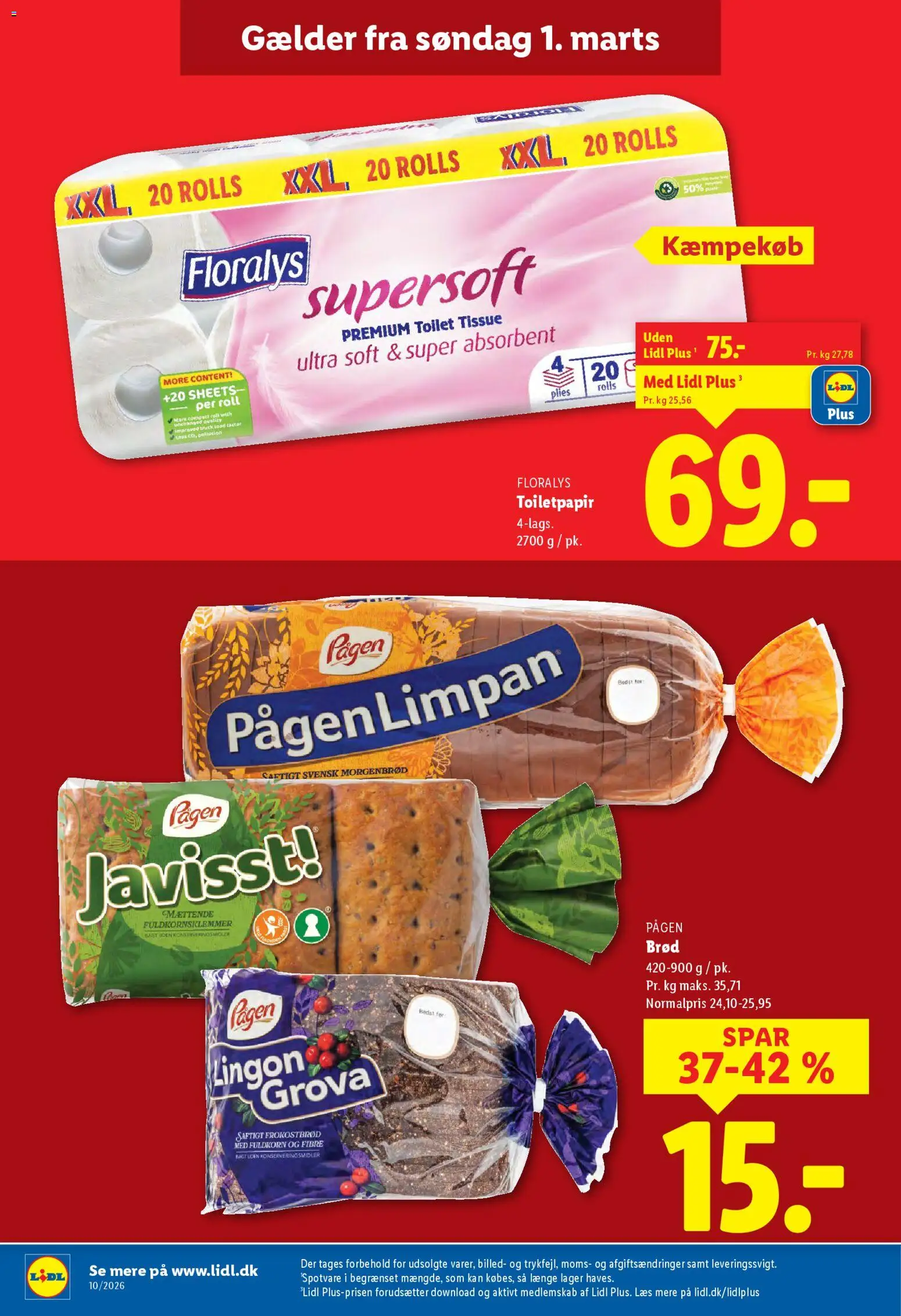 Lidl tilbudsavis – gyldig fra 05.03.2026 | Side: 21 | Produkter: Morgenbrød, Brød, Toilet, Søm