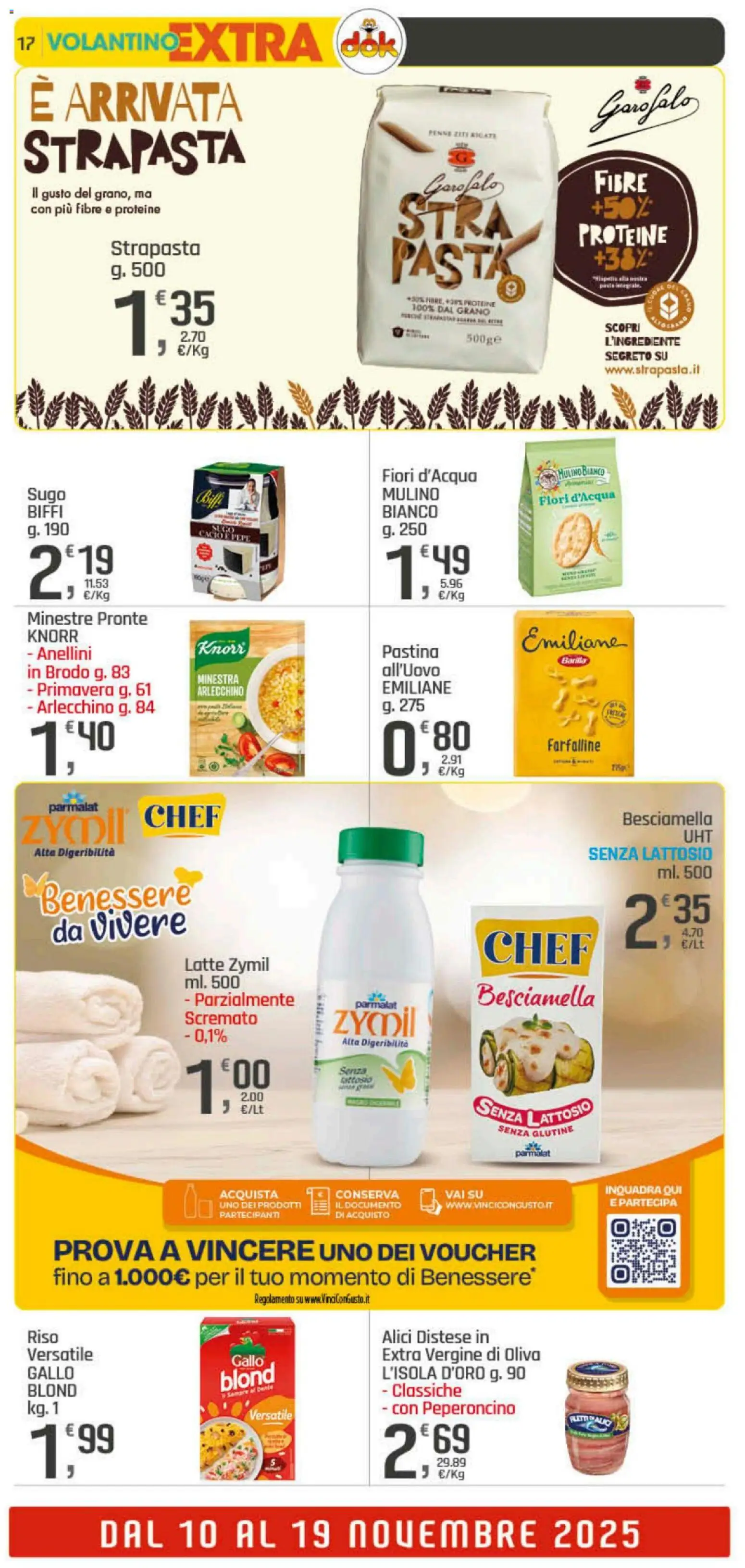 Volantino DOK del 06.11.2025 | Pagina: 17 | Prodotti: Riso, Latte, Sugo, Alici