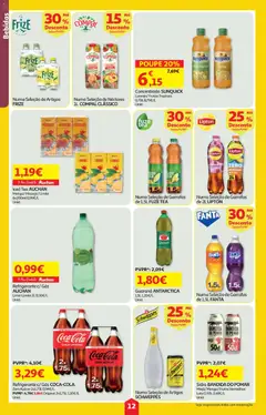 Pré-visualização Minipreço folheto válido de 19.03.2026 | Página: 12 | Produtos: Refrigerante, Fanta, Pó, Maça