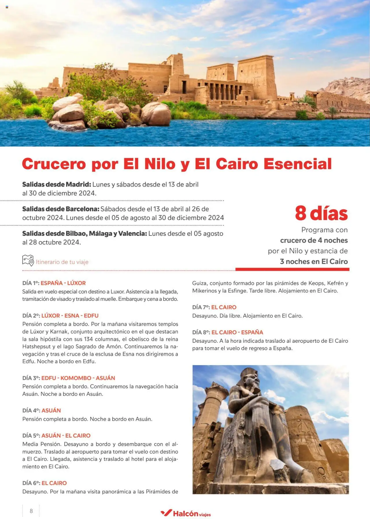 Halcón Viajes Egipto │ válido desde el 15.04.2024 | Página: 8 | Productos: Navegación