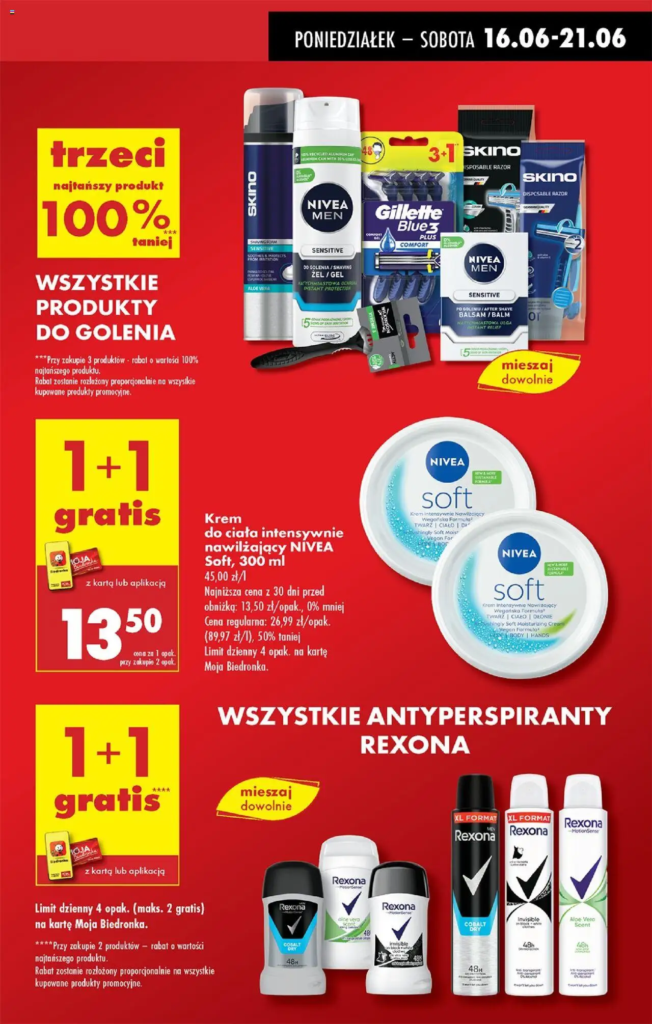 Biedronka gazetka od 16.06.2025 | Strona: 17 | Produkty: Karta, Gillette, Body, Krem