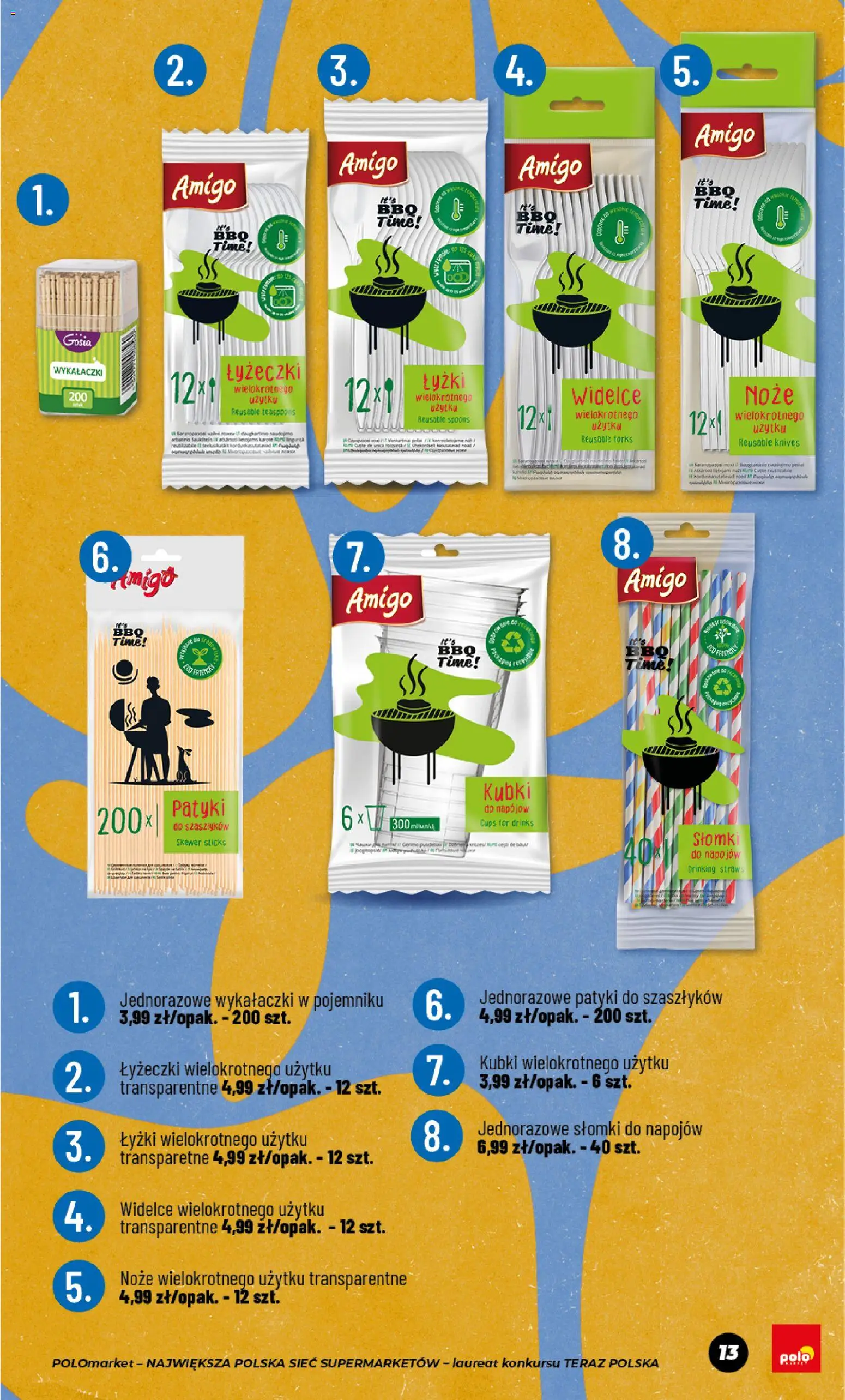 POLOmarket gazetka - Wiosna od 17.04.2026 | Strona: 13 | Produkty: Słomki