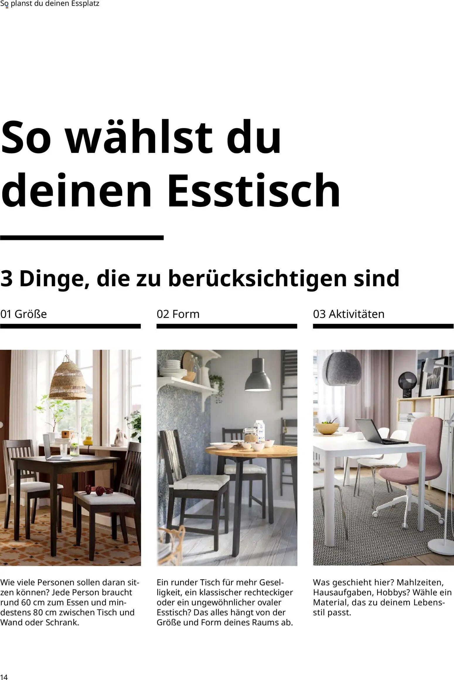 Ikea Essplatz – gültig ab 02.01.2026 | Seite: 14 | Produkte: Esstisch, Tisch