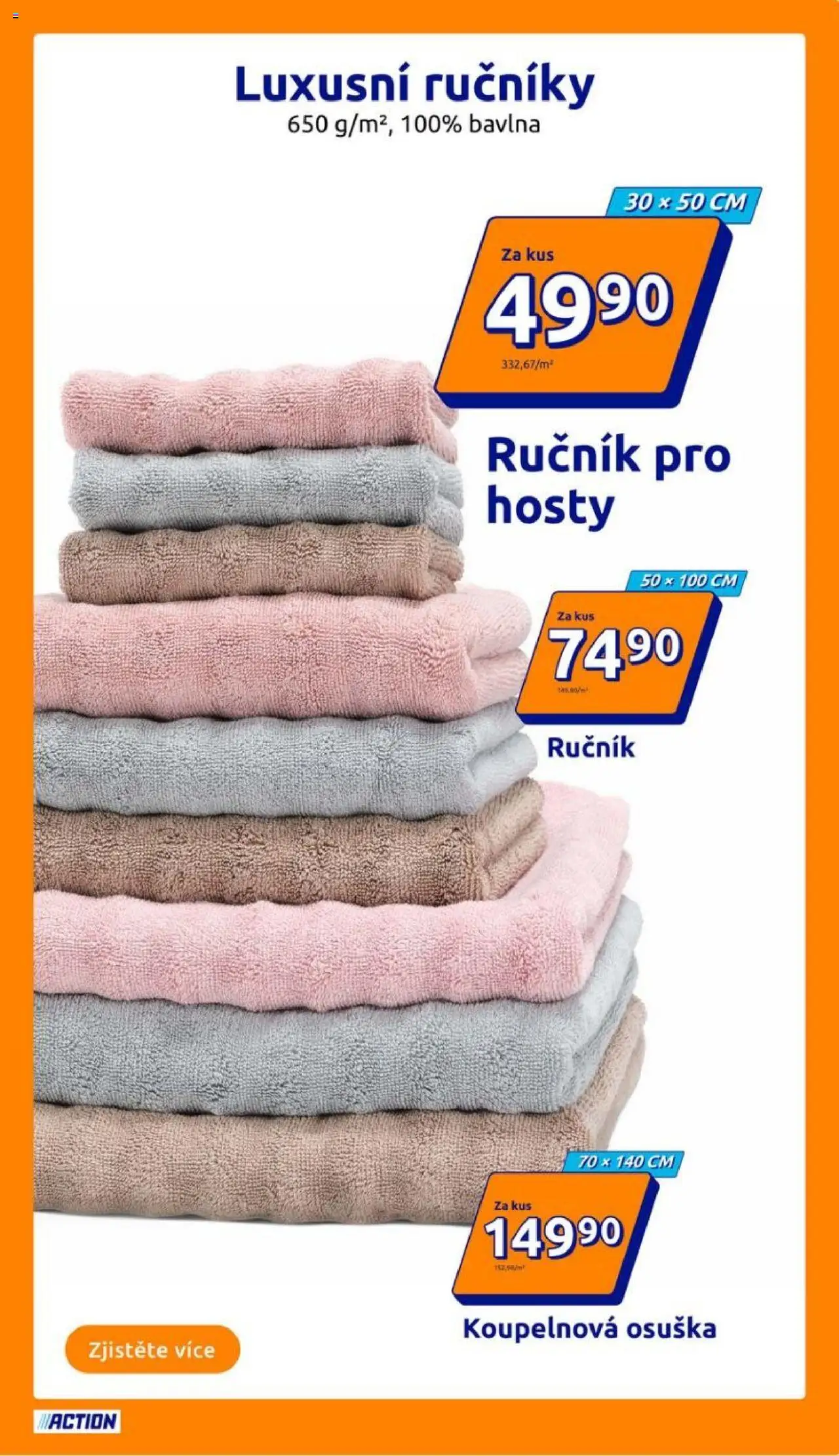 Action leták od 13.08.2025 | Strana: 13 | Produkty: Ručník, Osuška, Ručníky