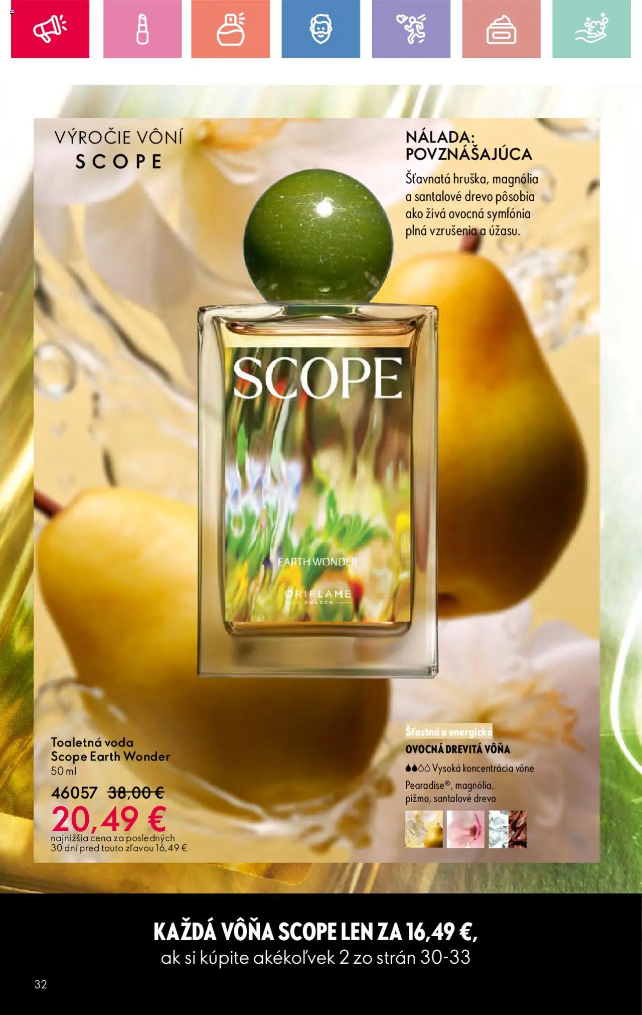 Katalóg Oriflame 12 2025 │ platný od 17.08.2025 | Strana: 32 | Produkty: Toaletná voda, Voda