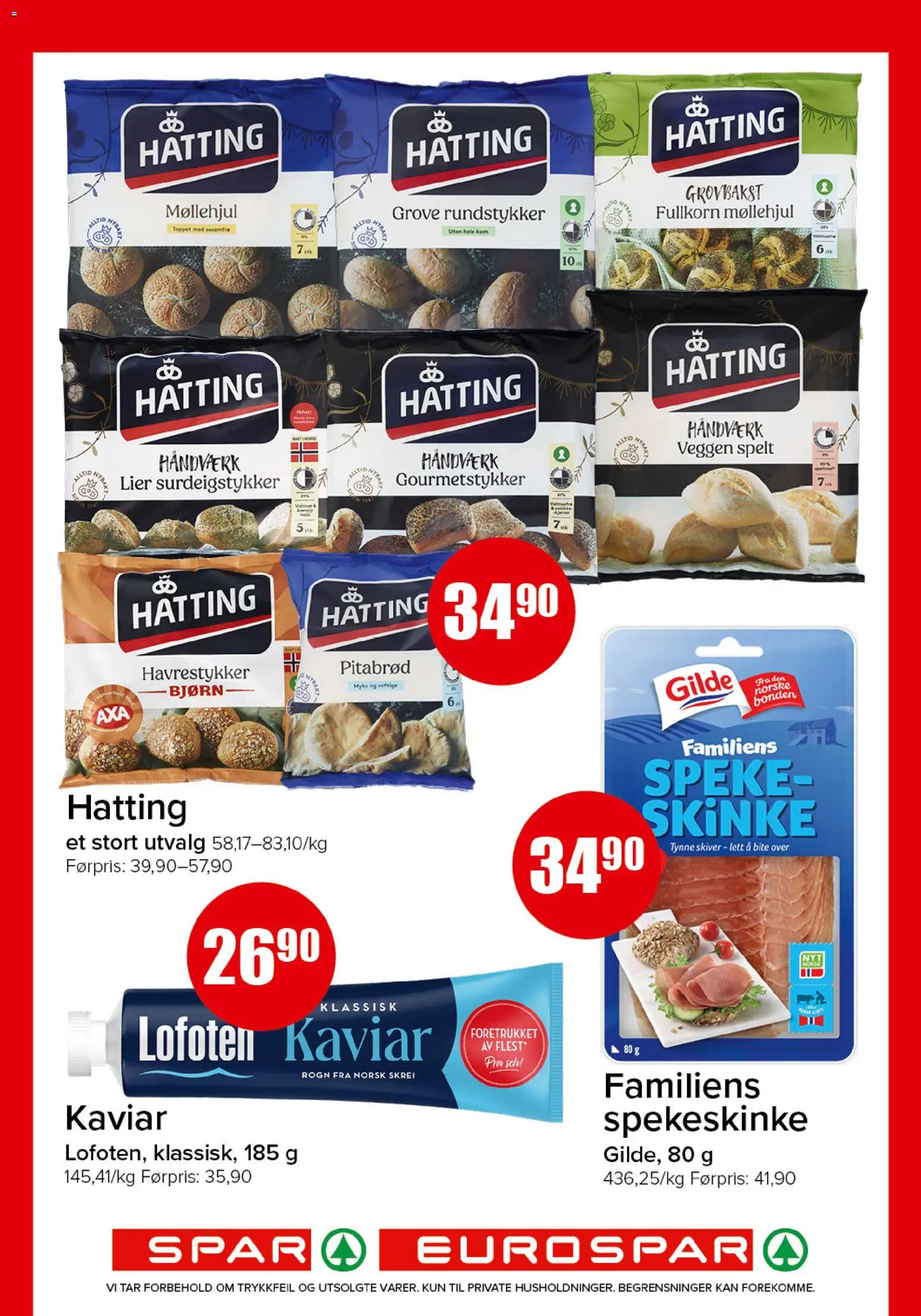 {H1} | Side: 10 | Produkter: Skinke, Rundstykker, Бекон, Галстук