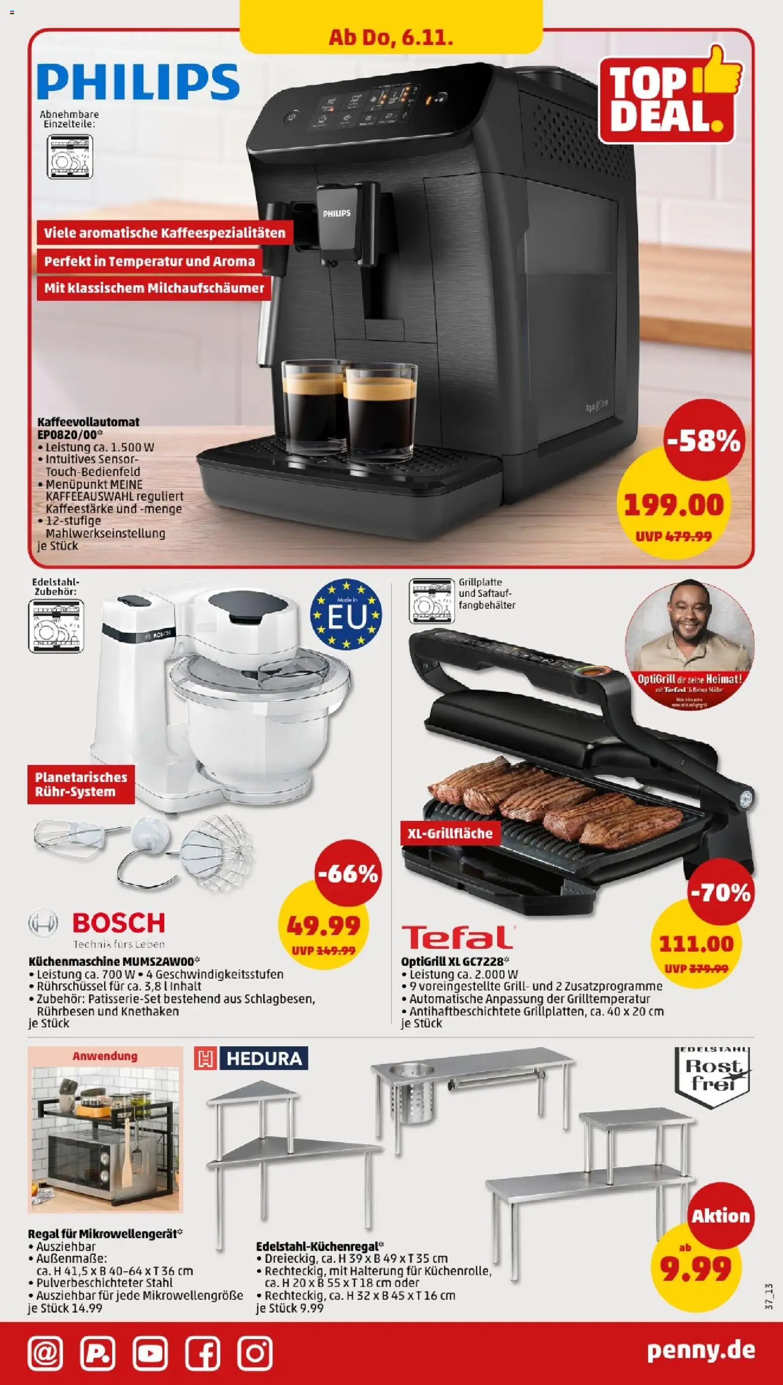 Penny - Thüringen  – gültig ab 03.11.2025 | Seite: 39 | Produkte: Bosch, Philips, Grill, Rührbesen