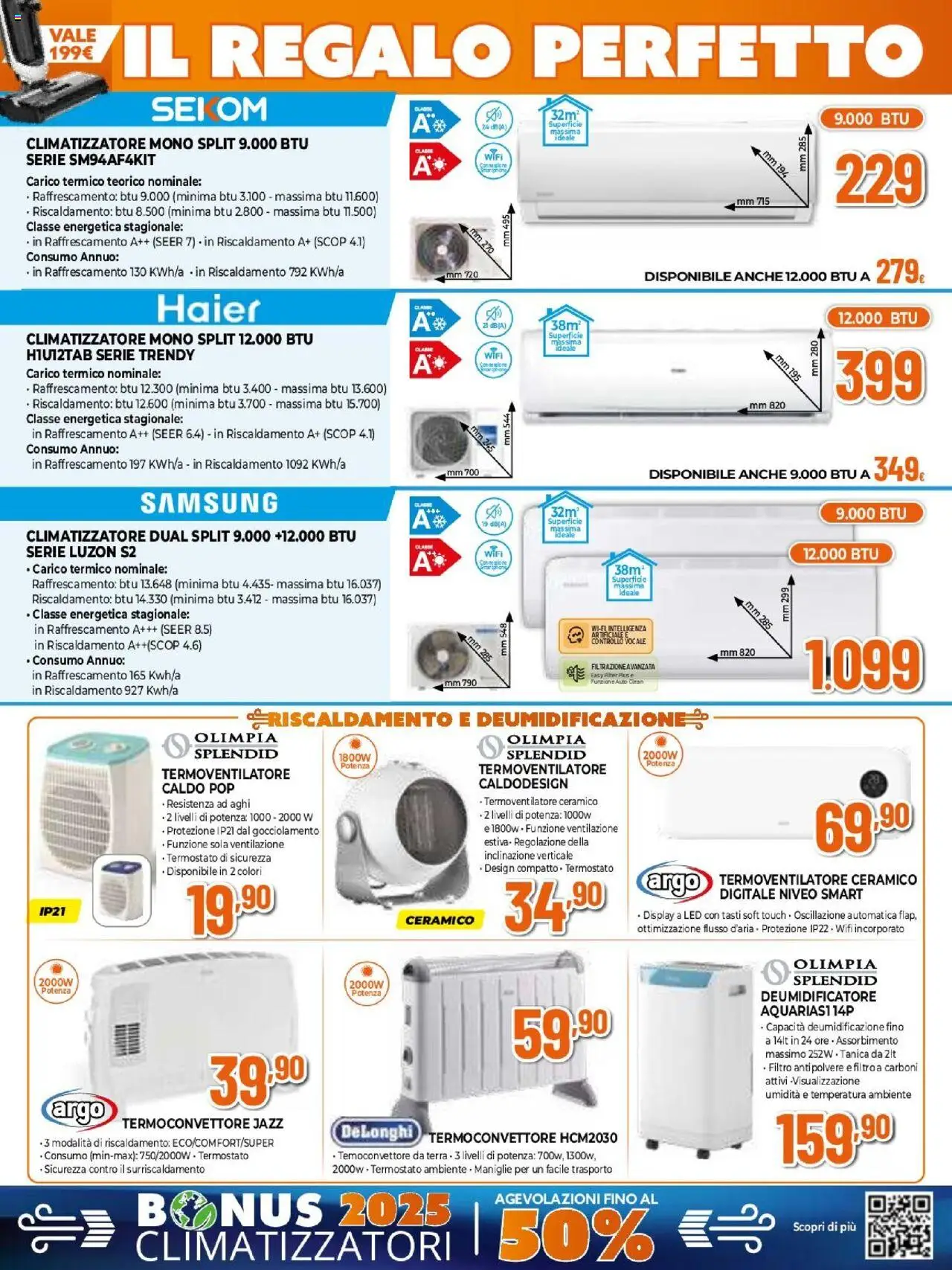 Volantino Expert del 16.10.2025 | Pagina: 9 | Prodotti: Climatizzatore, Deumidificatore, Tanica, Samsung