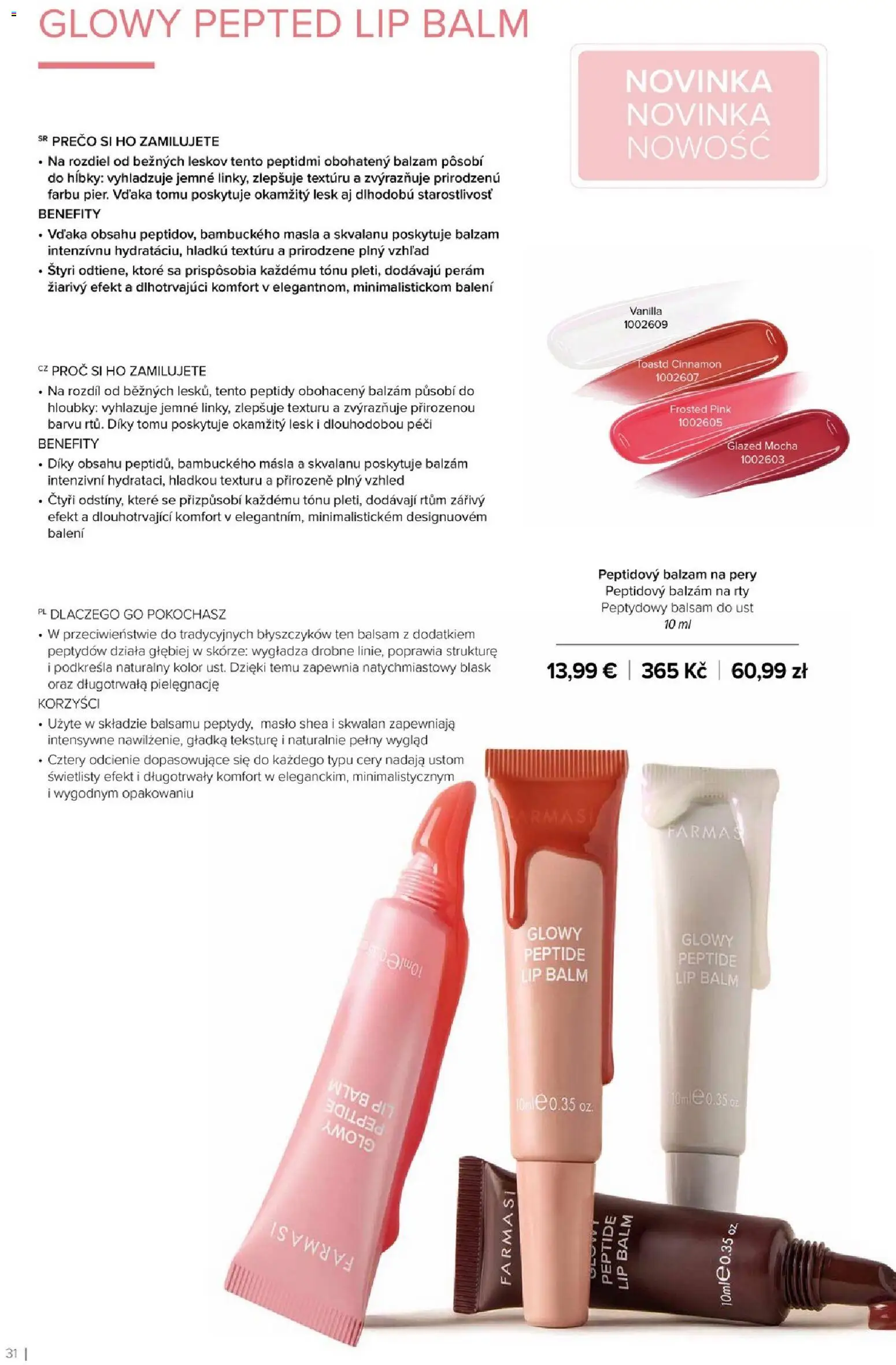 Nové Farmasi akcie – leták je platný od 01.01.2026 | Strana: 31 | Produkty: Maslo