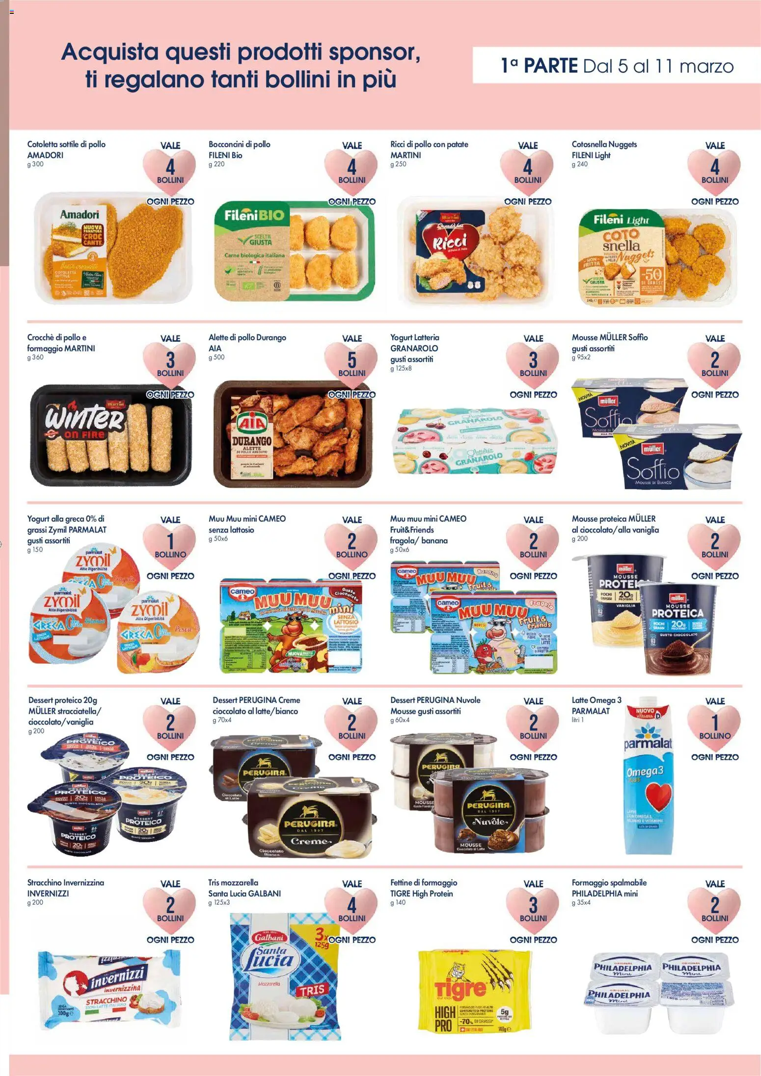 Volantino Galassia del 05.03.2026 | Pagina: 3 | Prodotti: Yogurt, Patate, Pesca, Stracciatella