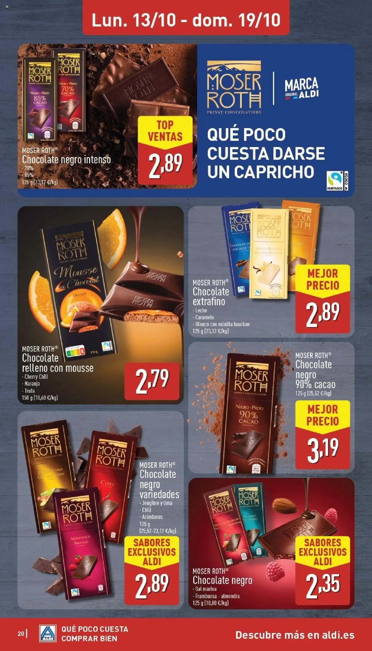 Aldi folleto Canarias │ válido desde el 13.10.2025 | Página: 20 | Productos: Lima, Mousse, Leche, Chocolate