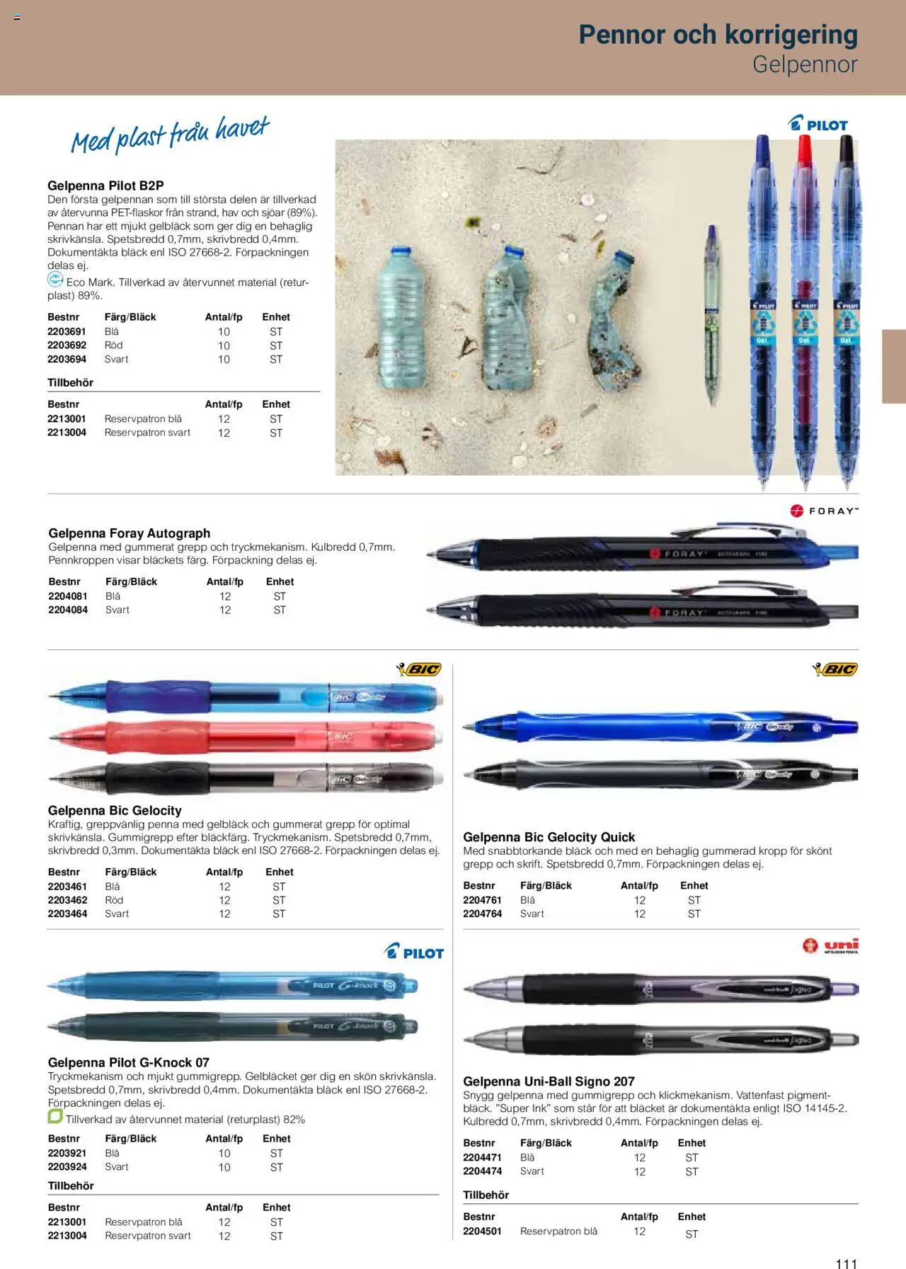 Office Depot reklamblad aktuell från 15.02.2024 | Sida: 113 | Produkter: Håv, Penna