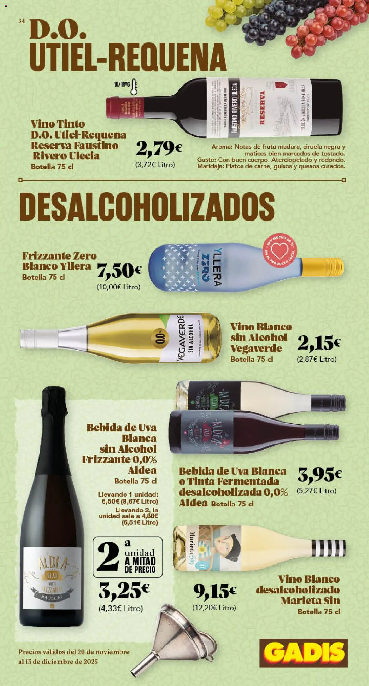 Gadis - folleto │ válido desde el 20.11.2025 | Página: 34 | Productos: Vino