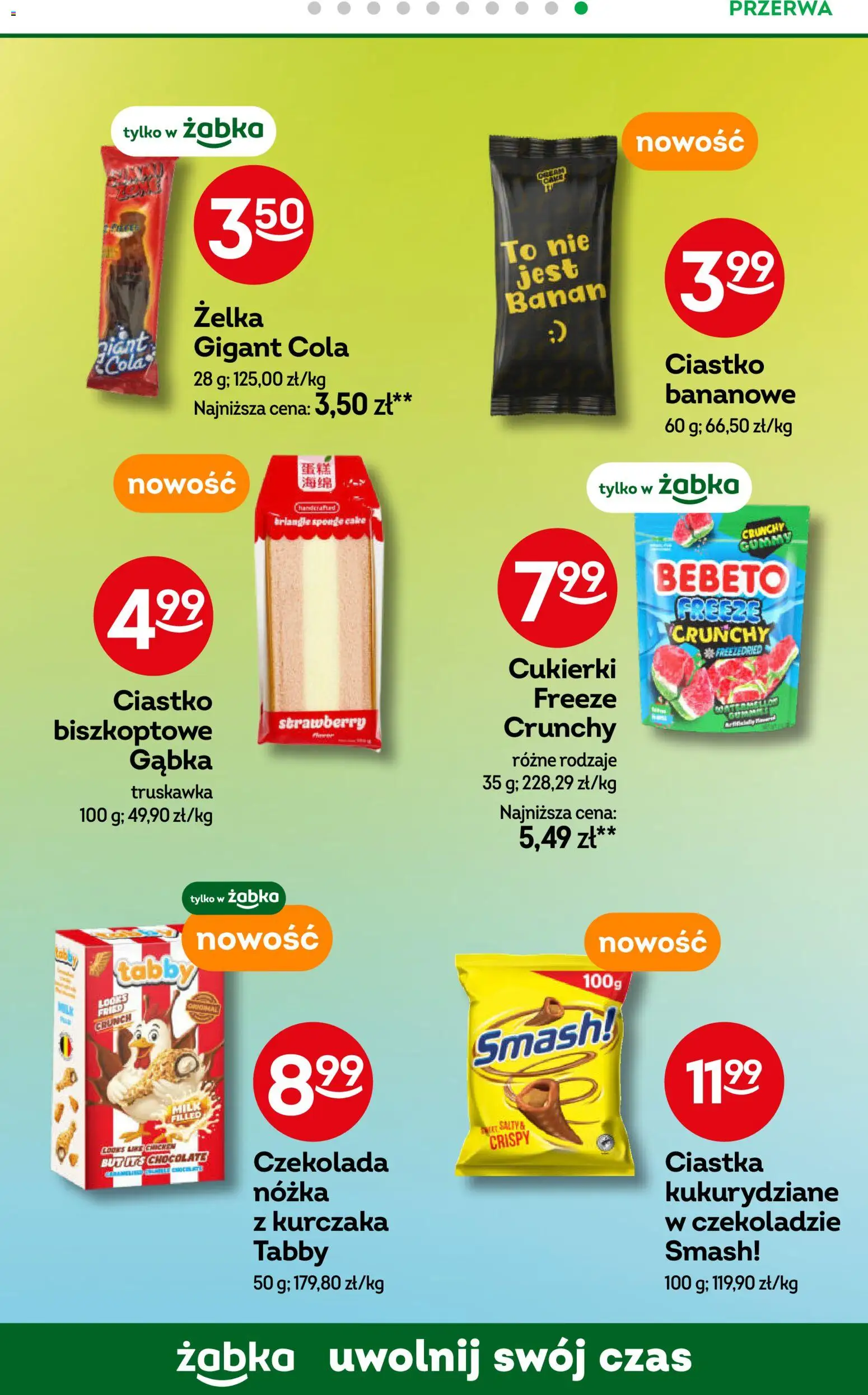 Żabka gazetka od 22.04.2026 | Strona: 81 | Produkty: Czekolada, Gąbka, Cukierki, Ciastka