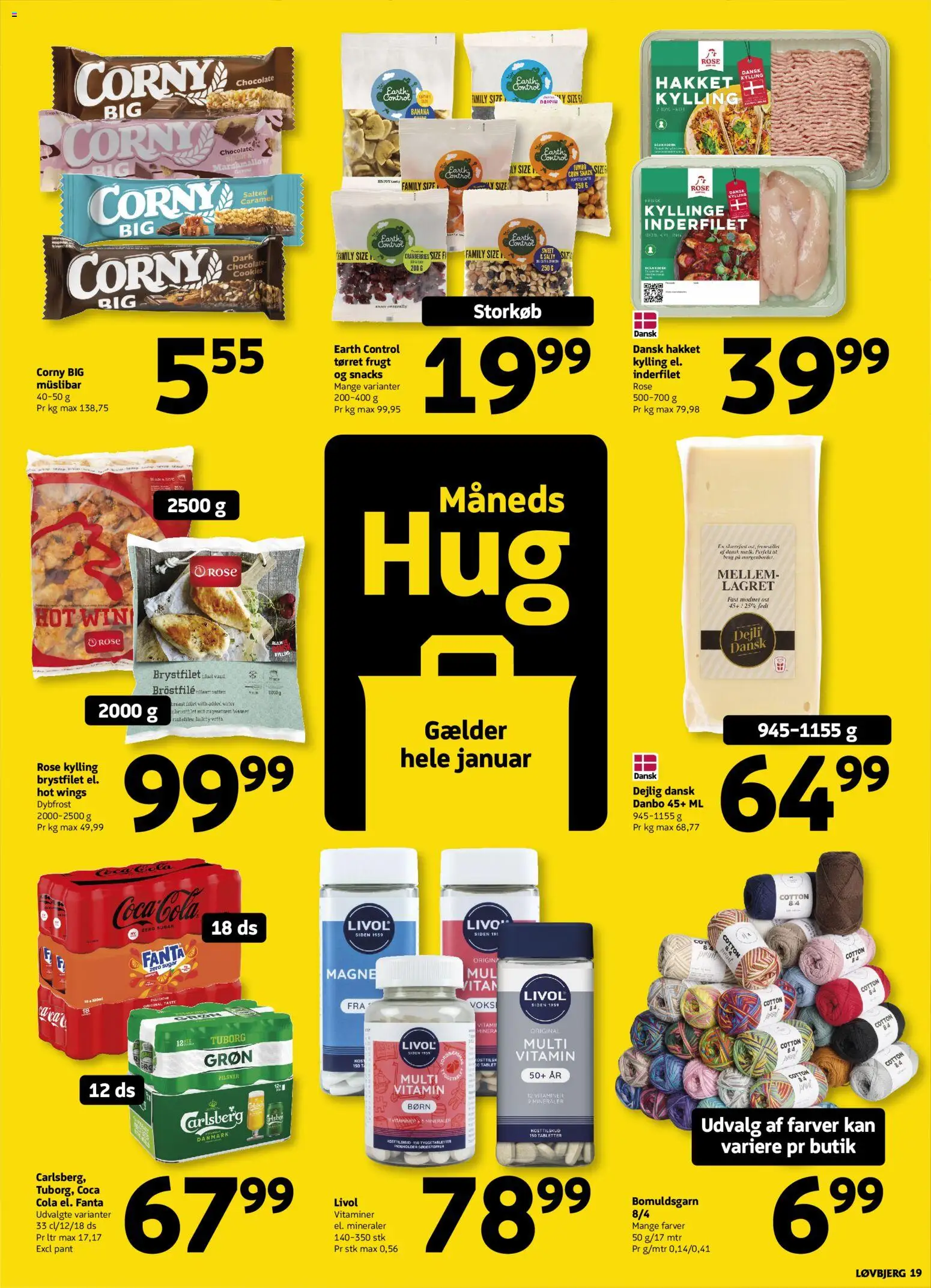 Løvbjerg tilbudsavis – gyldig fra 09.01.2026 | Side: 19 | Produkter: Ost, Coca Cola, Cookies, Fanta