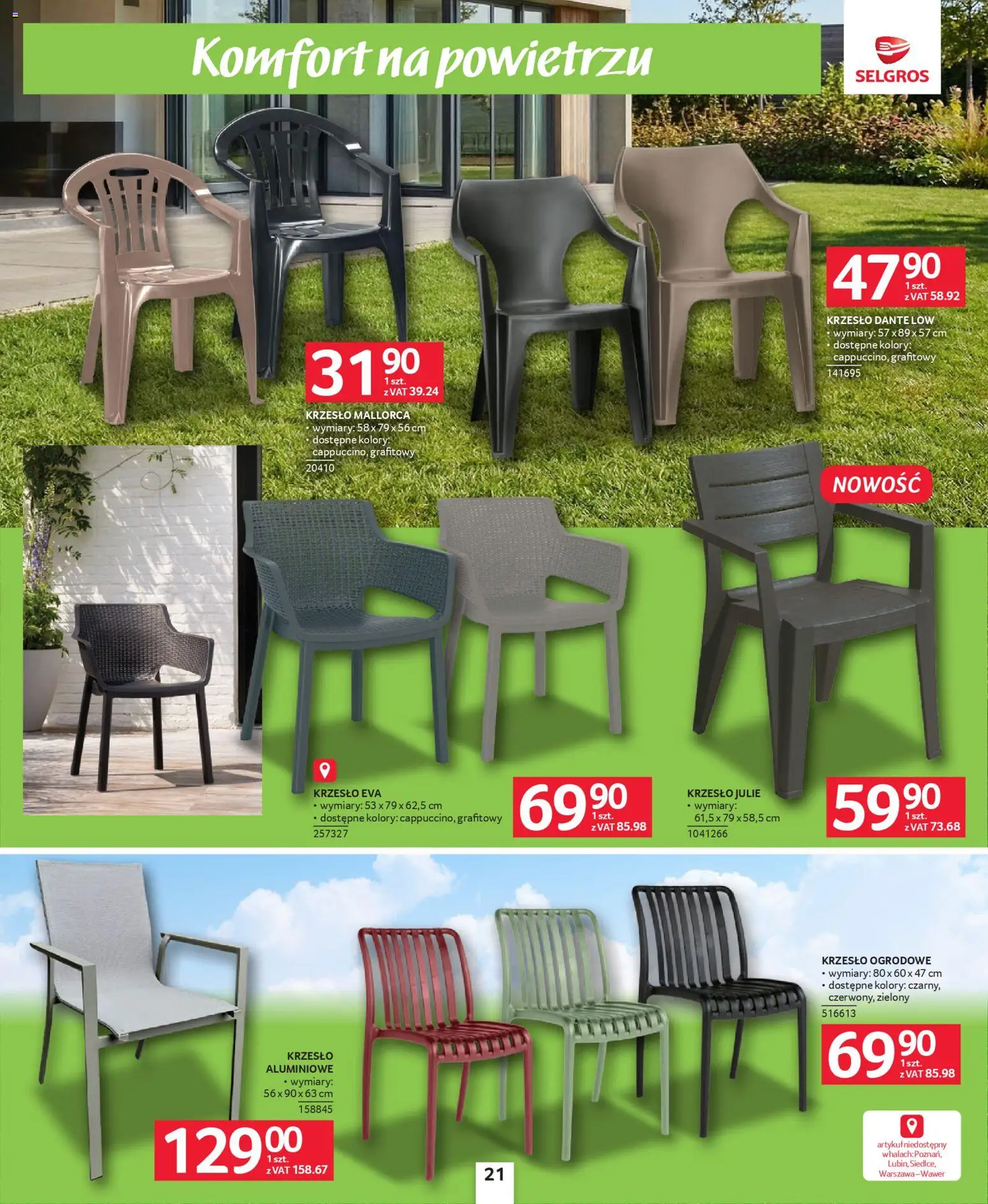 Selgros cash&carry gazetka - Grillowanie od 23.04.2026 | Strona: 33 | Produkty: Krzesło, Krzesło ogrodowe