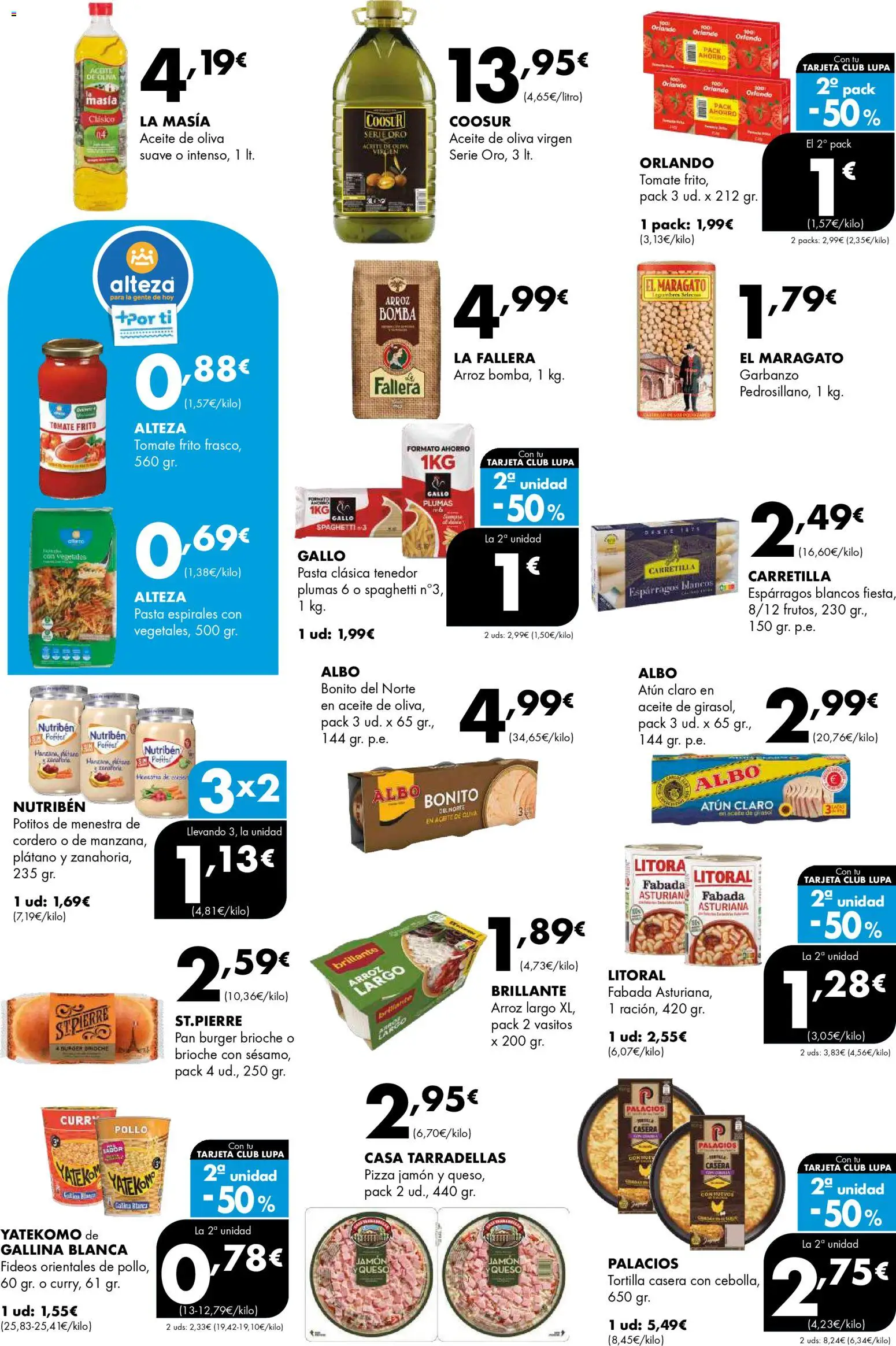 Lupa Supermercados folleto │ válido desde el 05.03.2026 | Página: 10 | Productos: Pan, Fideos, Aceite de oliva, Atún claro