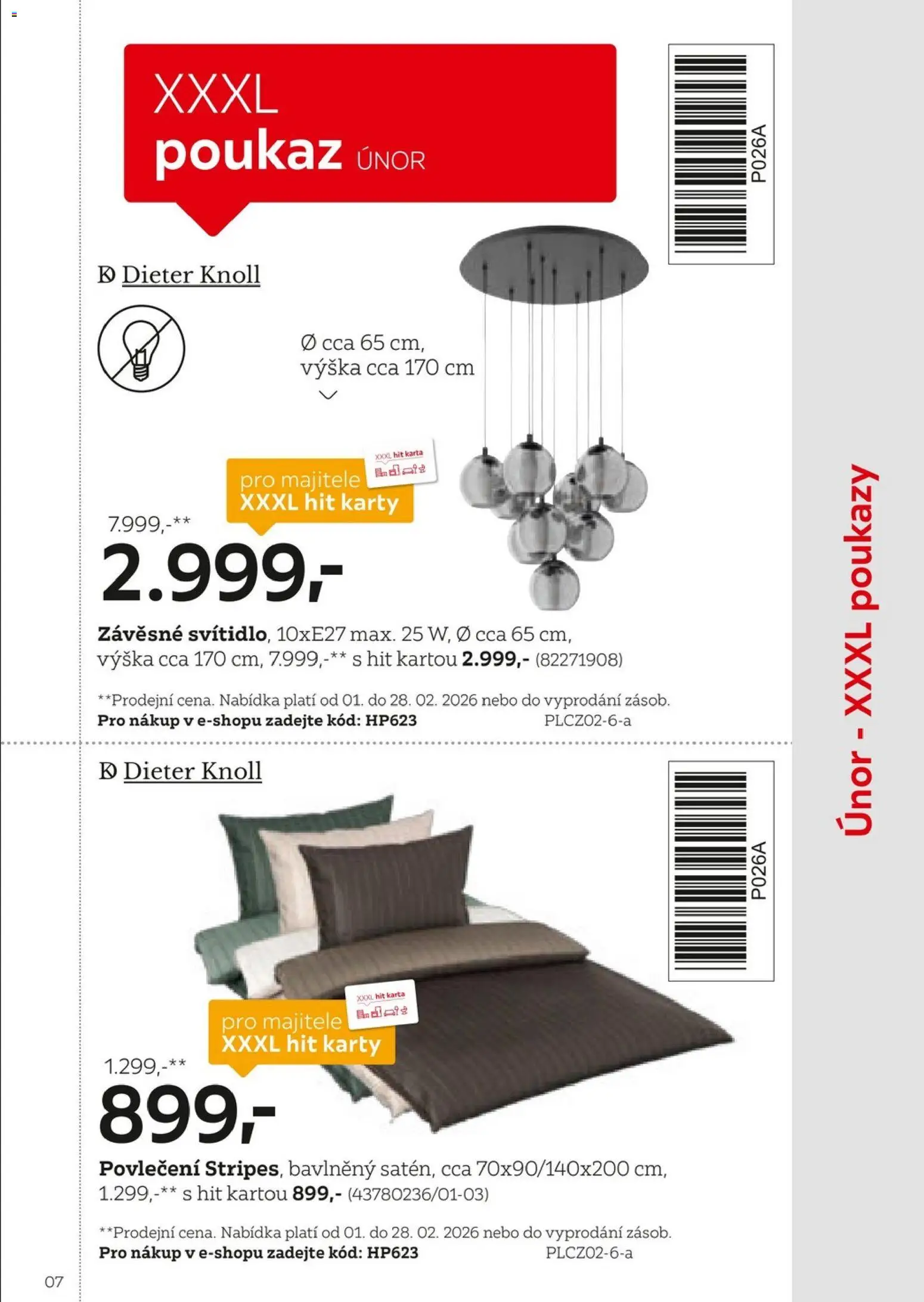 XXXLutz leták - Být věrným zákazníkem se vyplatí od 01.02.2026 | Strana: 7 | Produkty: Povlečení, Karty