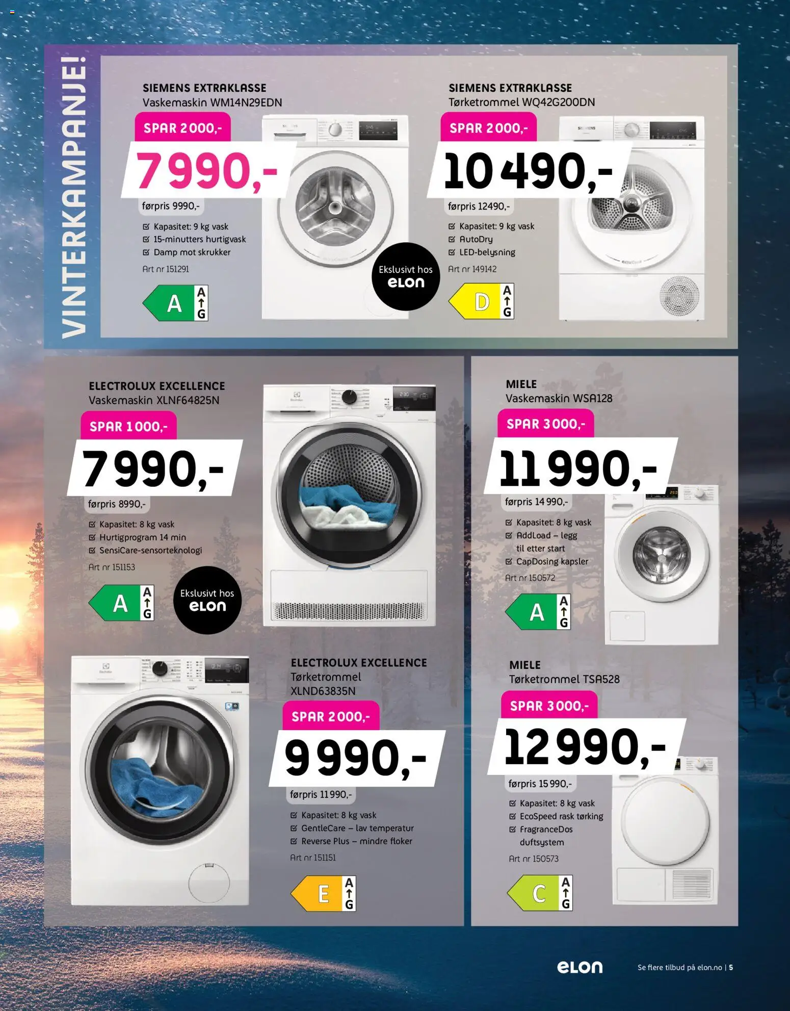 {H1} | Side: 5 | Produkter: Vask, Vaskemaskin, Tørketrommel, Упаковочная бумага