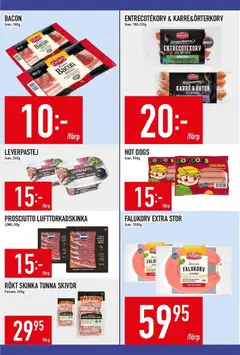 Matdax - erbjudanden - Förhandsvisning av reklamblad från butik Matdax aktuell från 12.01.2026 | Sida: 12 | Produkter: Bacon, Falukorv, Leverpastej, Skinka
