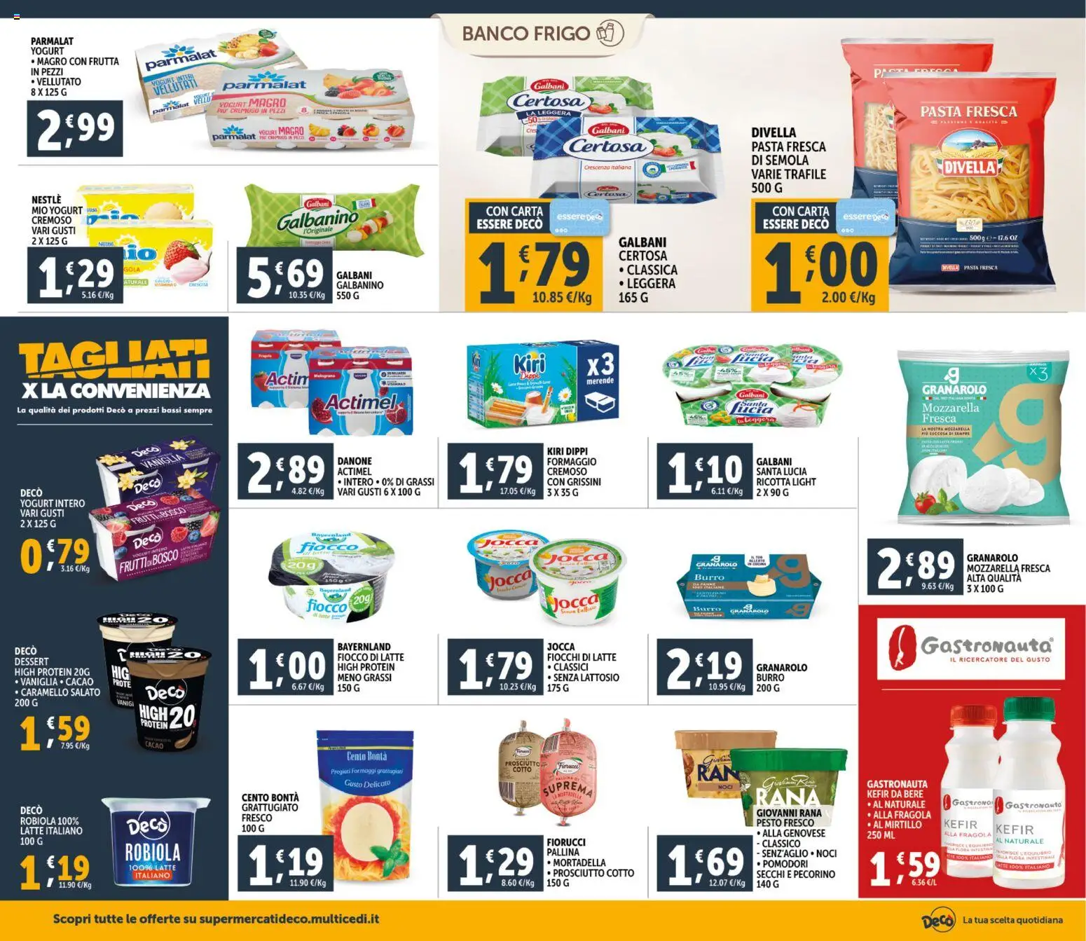Volantino Decò del 20.01.2026 | Pagina: 10 | Prodotti: Yogurt, Fiocchi, Burro, Cacao