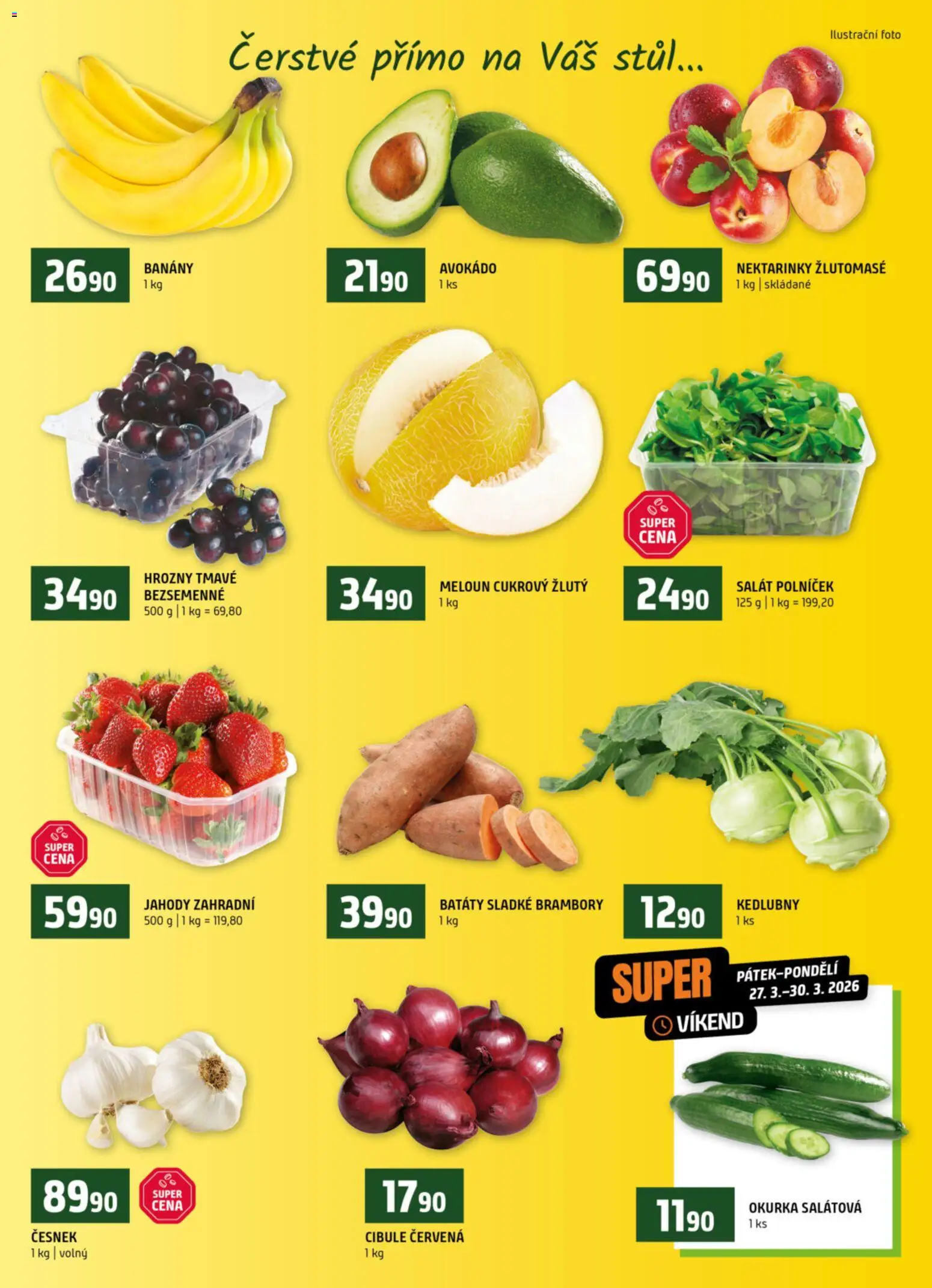 Terno leták od 25.03.2026 | Strana: 6 | Produkty: Nektarinky, Stůl, Cibule, Okurka