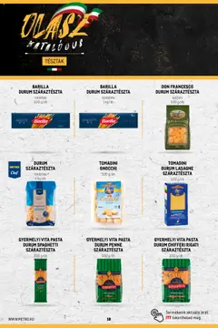 Metro - Olasz katalógus - amely érvényes a következő dátumtól: 02.11.2023 | Oldal: 18 | Termékek: Tészta, Gnocchi, Lasagne, Száraztészta