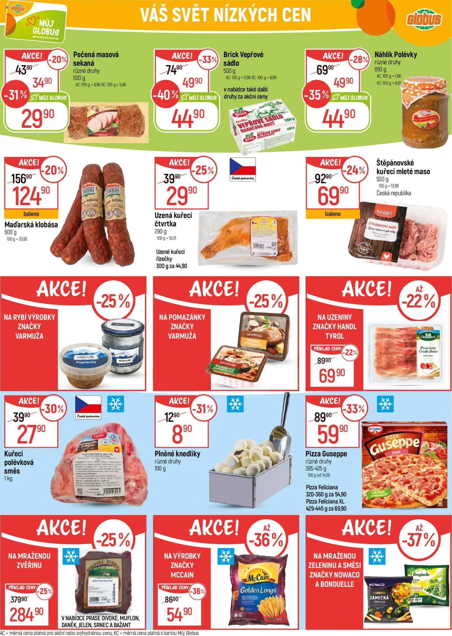 Globus leták - Karlovy Vary od 10.12.2025 | Strana: 25 | Produkty: Pomazánky, Pizza, Uzeniny, Crudo