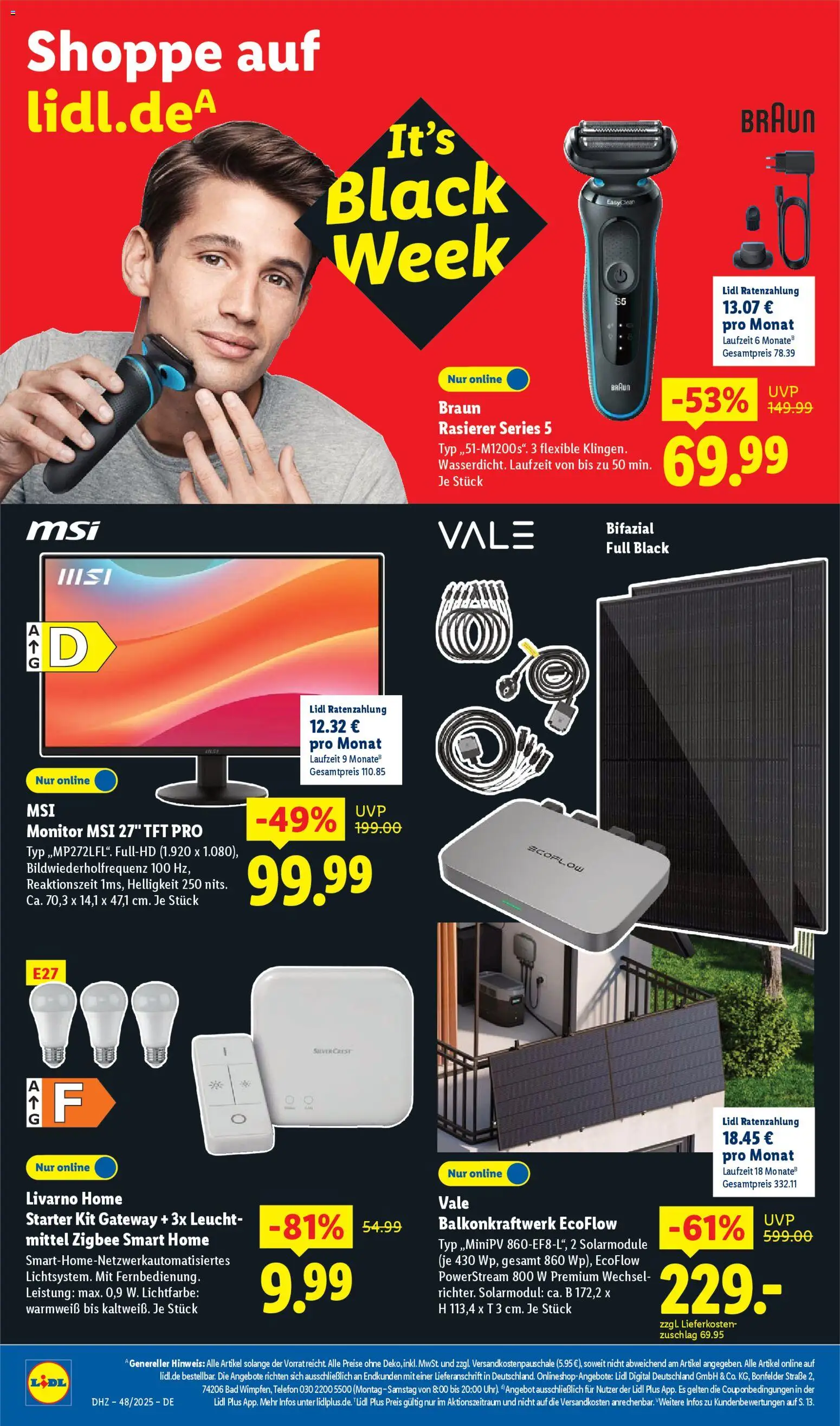 Lidl Prospekt Zossen – gültig ab 24.11.2025 | Seite: 32 | Produkte: Rasierer, Bad, Telefon, Monitor