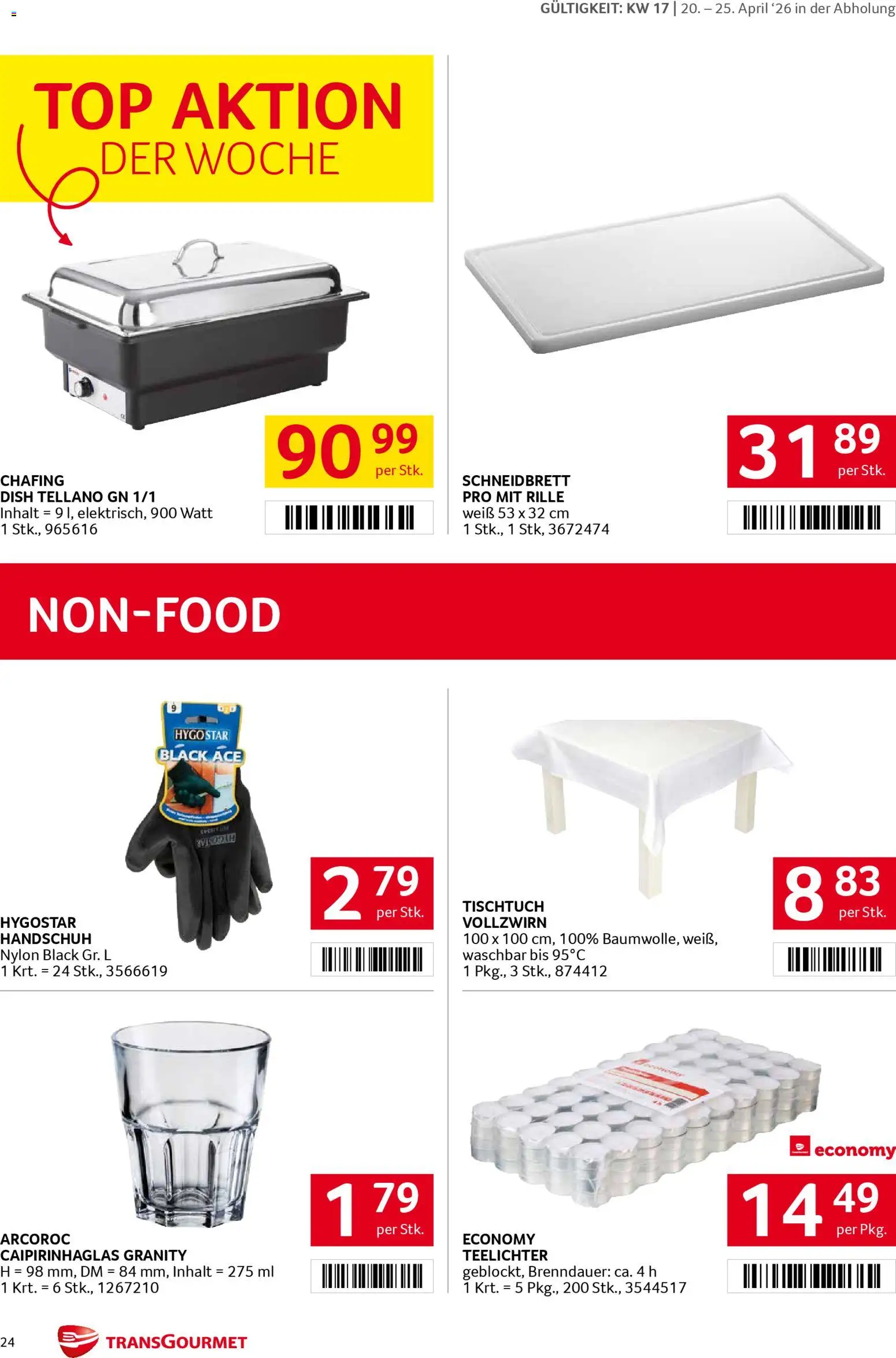 Transgourmet Flugblatt gültig ab 20.04.2026 | Seite: 24