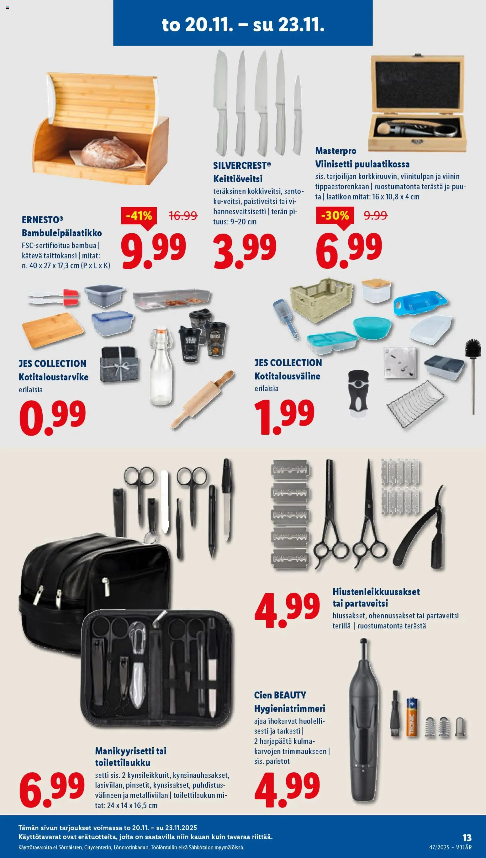 Lidl tarjoukset - Helsinki – voimassa 20.11.2025 alkaen | Sivu: 13 | Tuotteet: Paristot