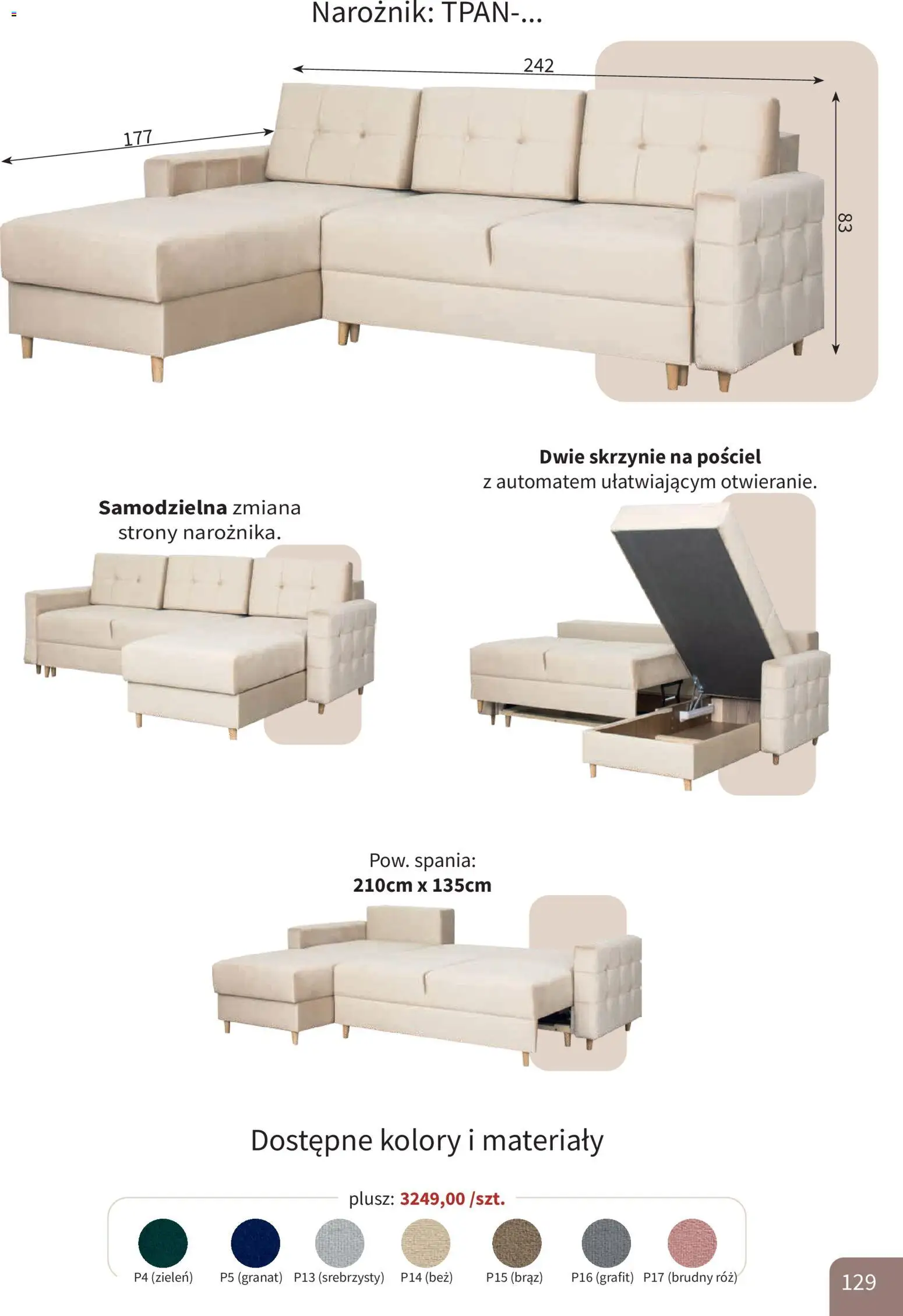 Bodzio Katalog od 01.04.2026 | Strona: 129 | Produkty: Pościel, Róż