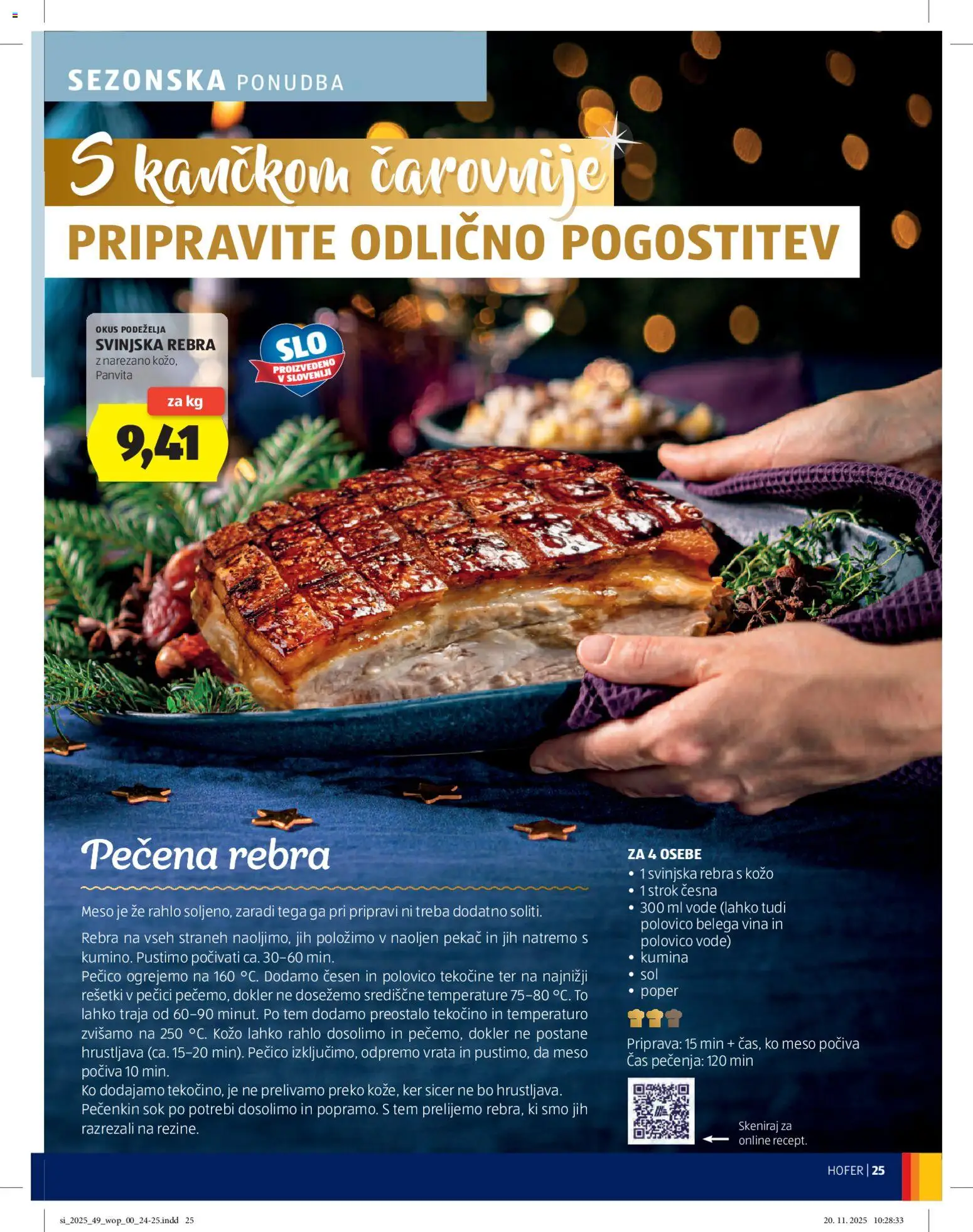 Novi Hofer katalog ponudbe – veljaven od 27.11.2025 | Stran: 25 | Izdelki: Sok, Poper, Vrata, Cesen