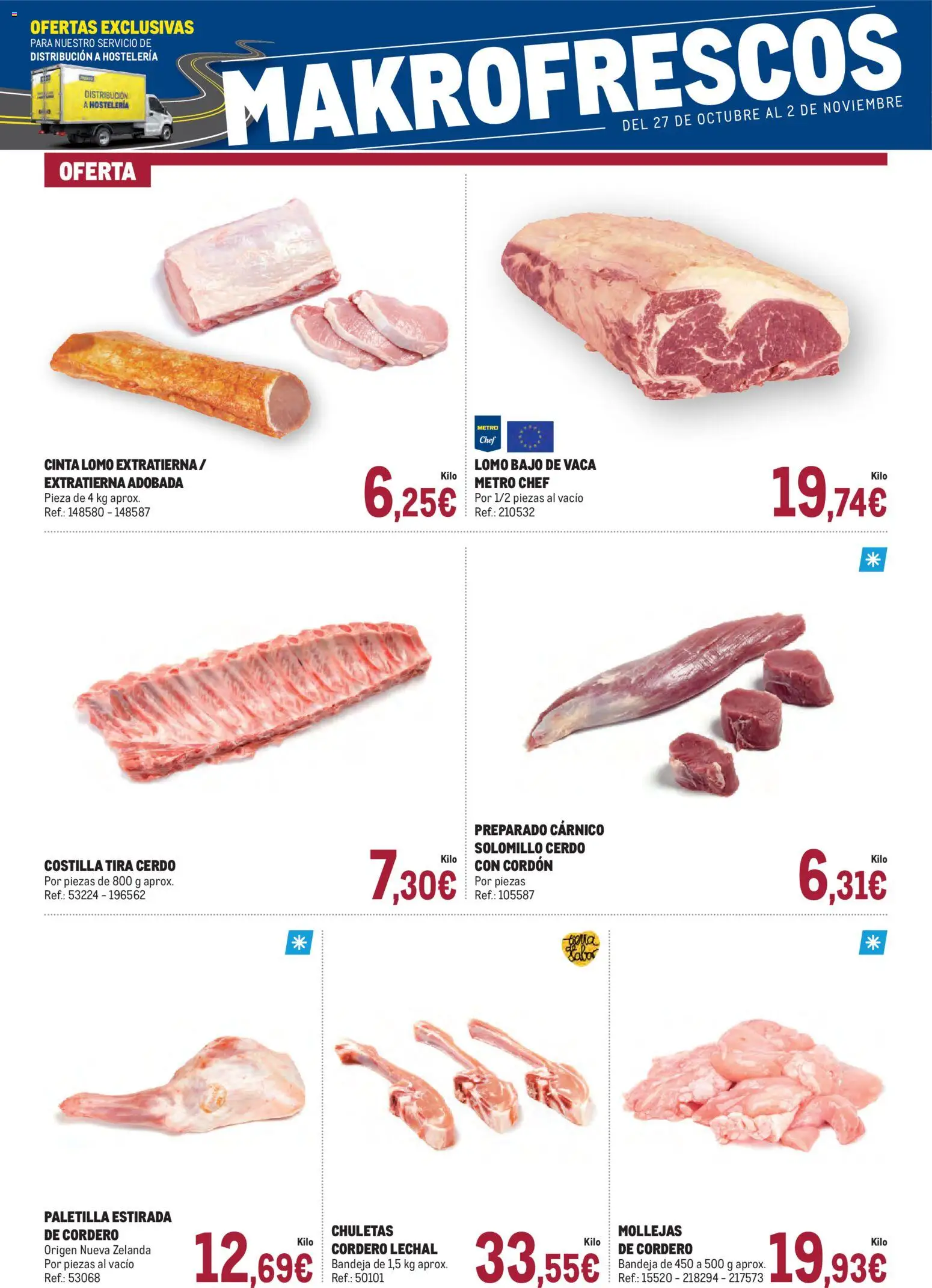 Makro - Frescos Norte 1 │ válido desde el 27.10.2025 | Página: 2 | Productos: Cerdo, Φίλτρο καφέ, Bandeja