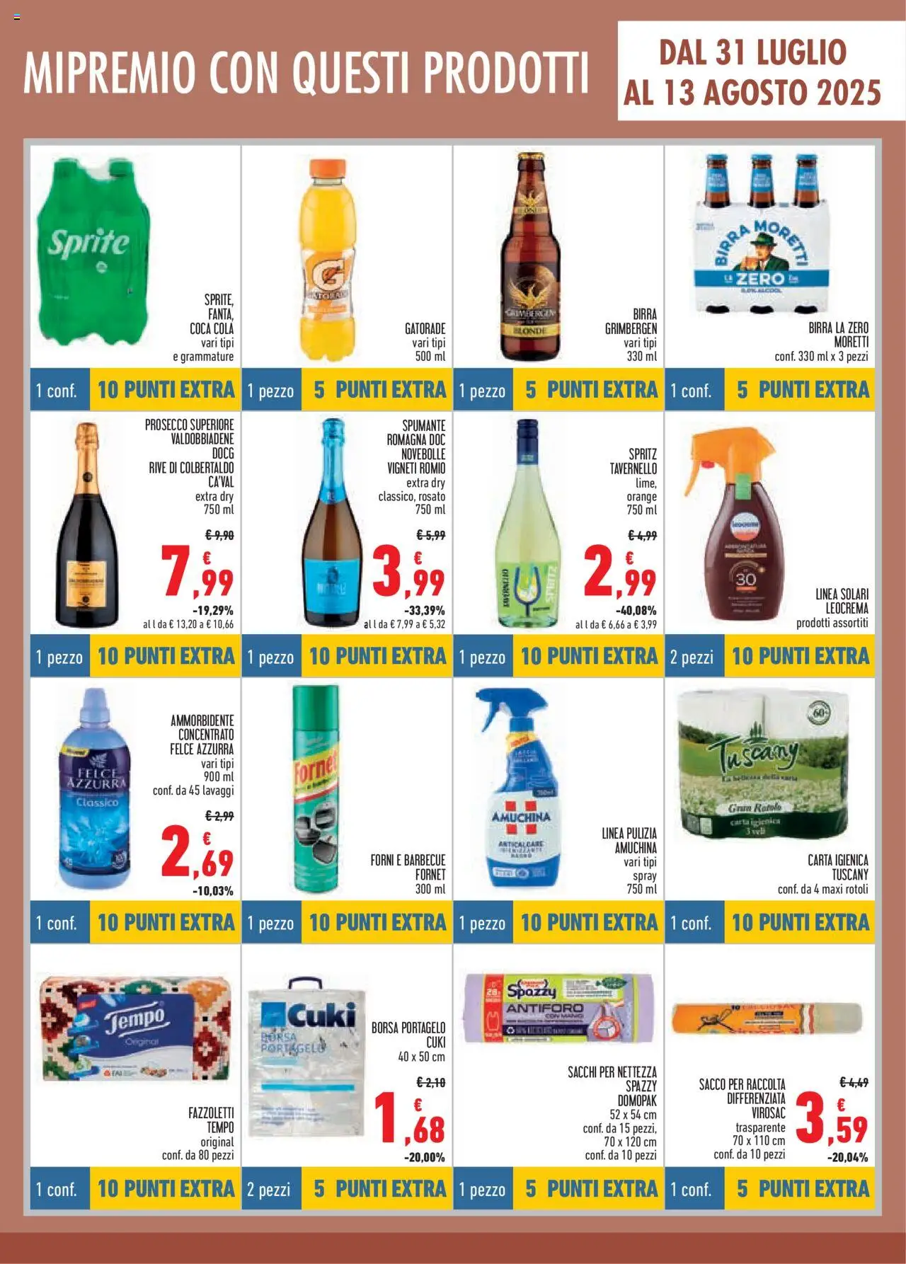 Volantino Conad del 17.07.2025 | Pagina: 11 | Prodotti: Ammorbidente, Freezer, Spumante, Borsa
