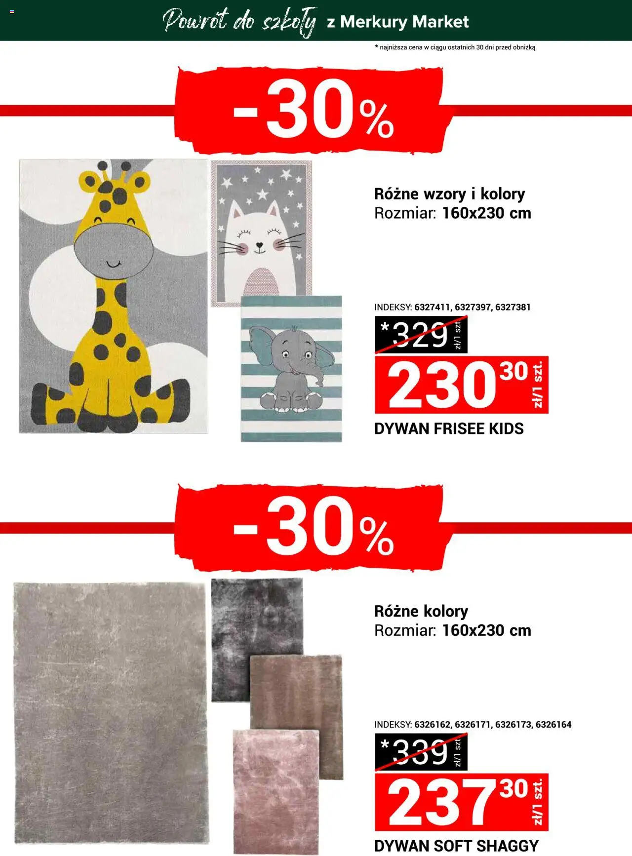 Merkury Market Gazetka - Powrót do szkoły od 23.08.2025 | Strona: 19 | Produkty: Dywan
