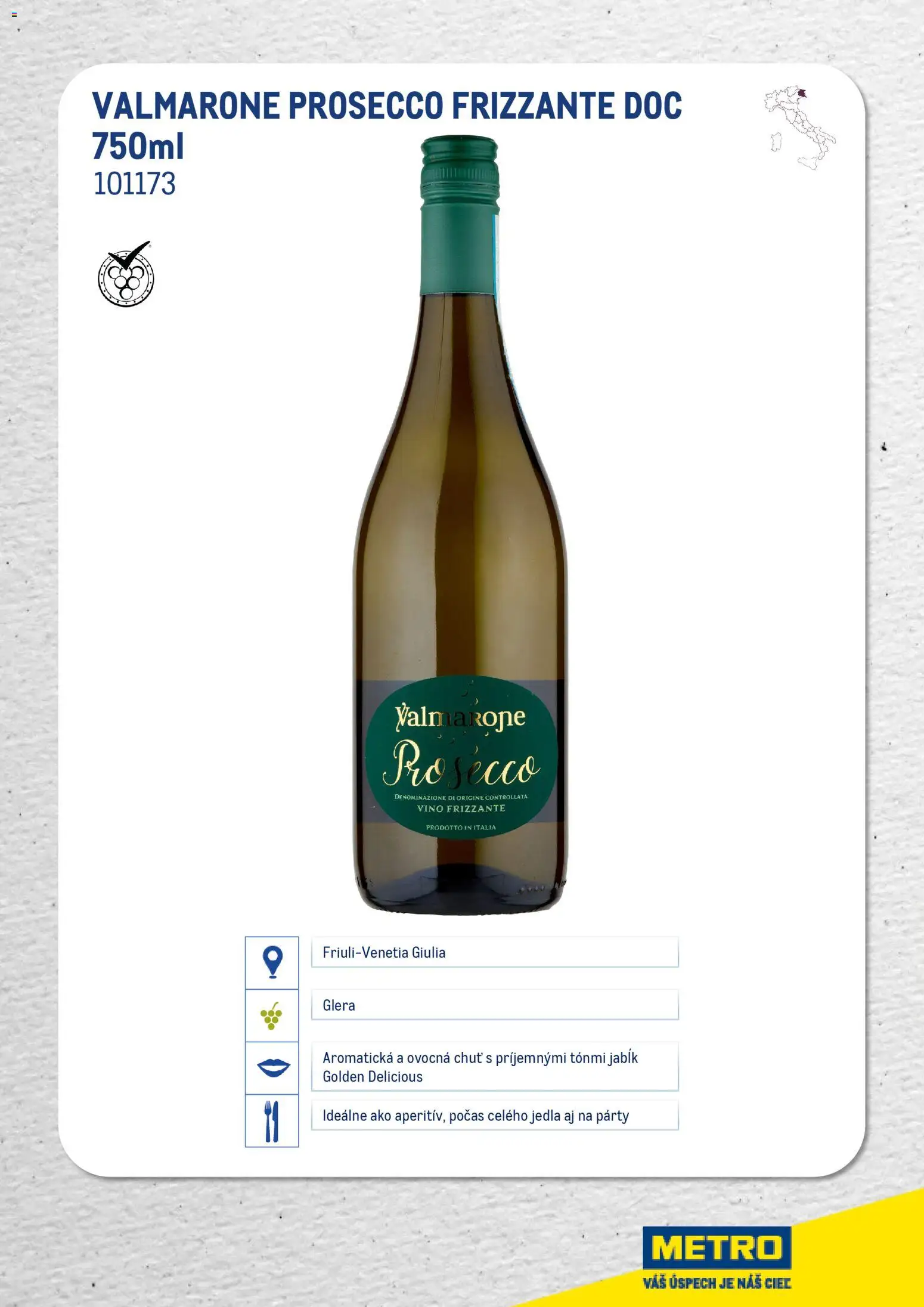 Nové Metro akcie – leták je platný od 01.01.2026 | Strana: 6 | Produkty: Víno, Prosecco