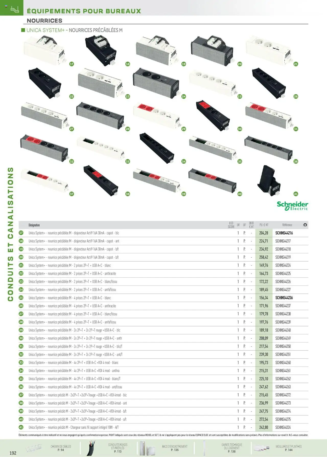  | Page: 100 | Produits: USB, Disjoncteur, Prises
