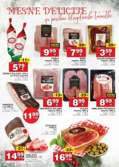 Katalog Stanić Diskont - Pregled kataloga iz trgovine Stanić Diskont, vrijedi od 11.12.2025 | Stranica: 12 | Proizvodi: Salama, Pršut, Kulen, Panceta