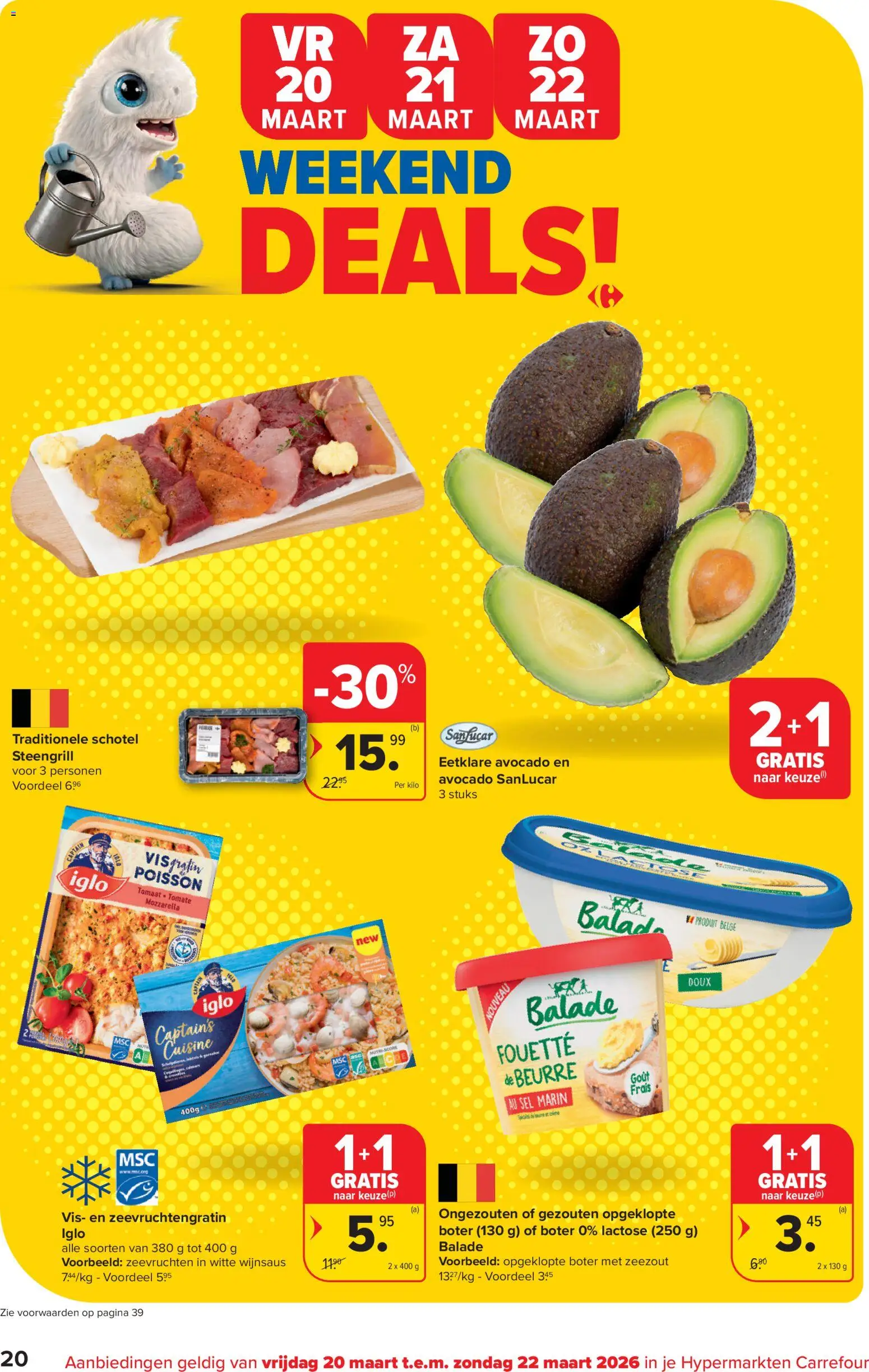 {H1} | Pagina: 20 | Producten: Zeezout, Mozzarella, Avocado, Boter