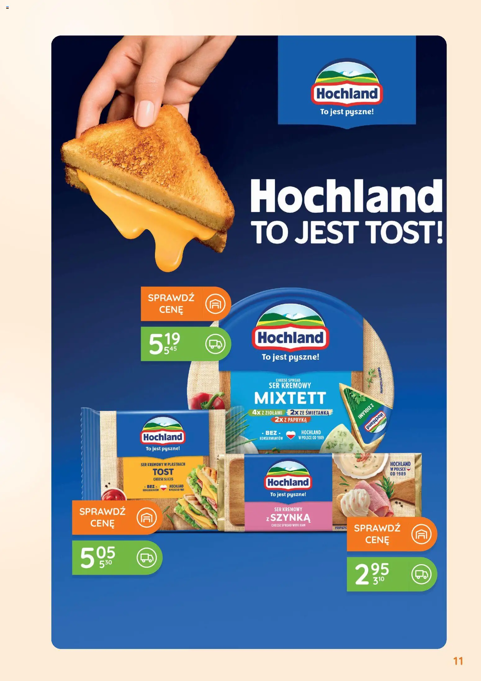 Eurocash Gazetka - Oferta Handlowa od 09.02.2026 | Strona: 11 | Produkty: Szynka, Papryka, Ser