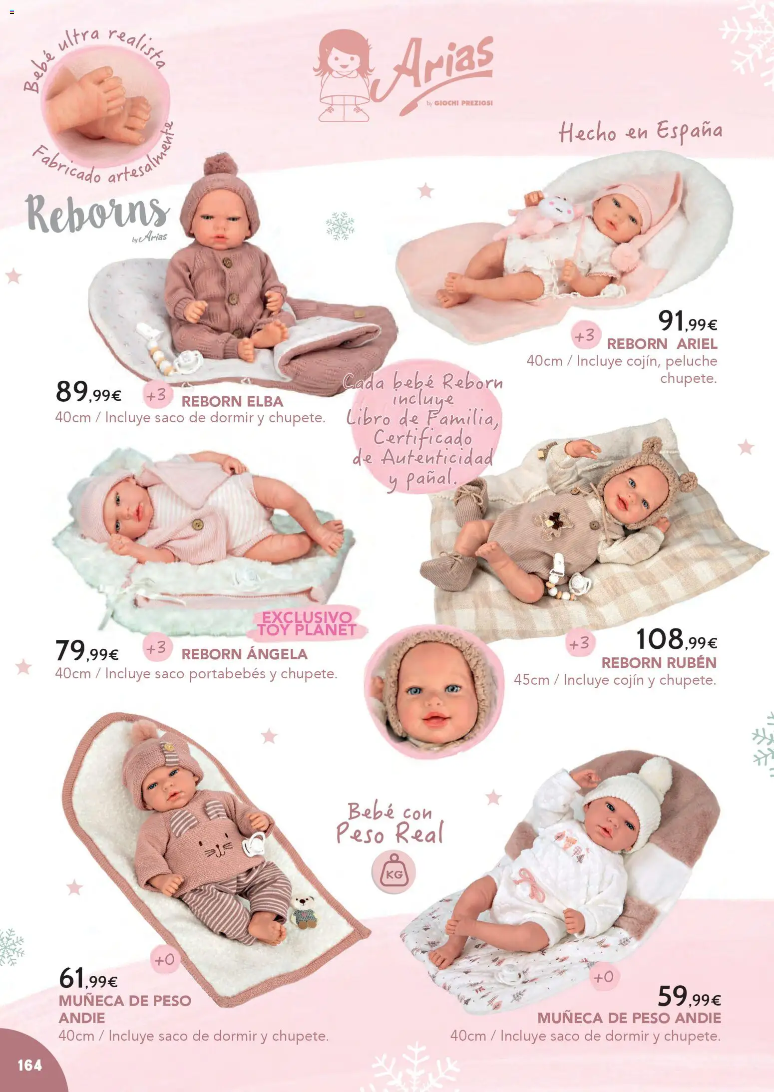 Toy Planet - Catálogo Juguetes Navidad │ válido desde el 03.11.2025 | Página: 164 | Productos: Muñeca, Saco de dormir, Peso, Cojín