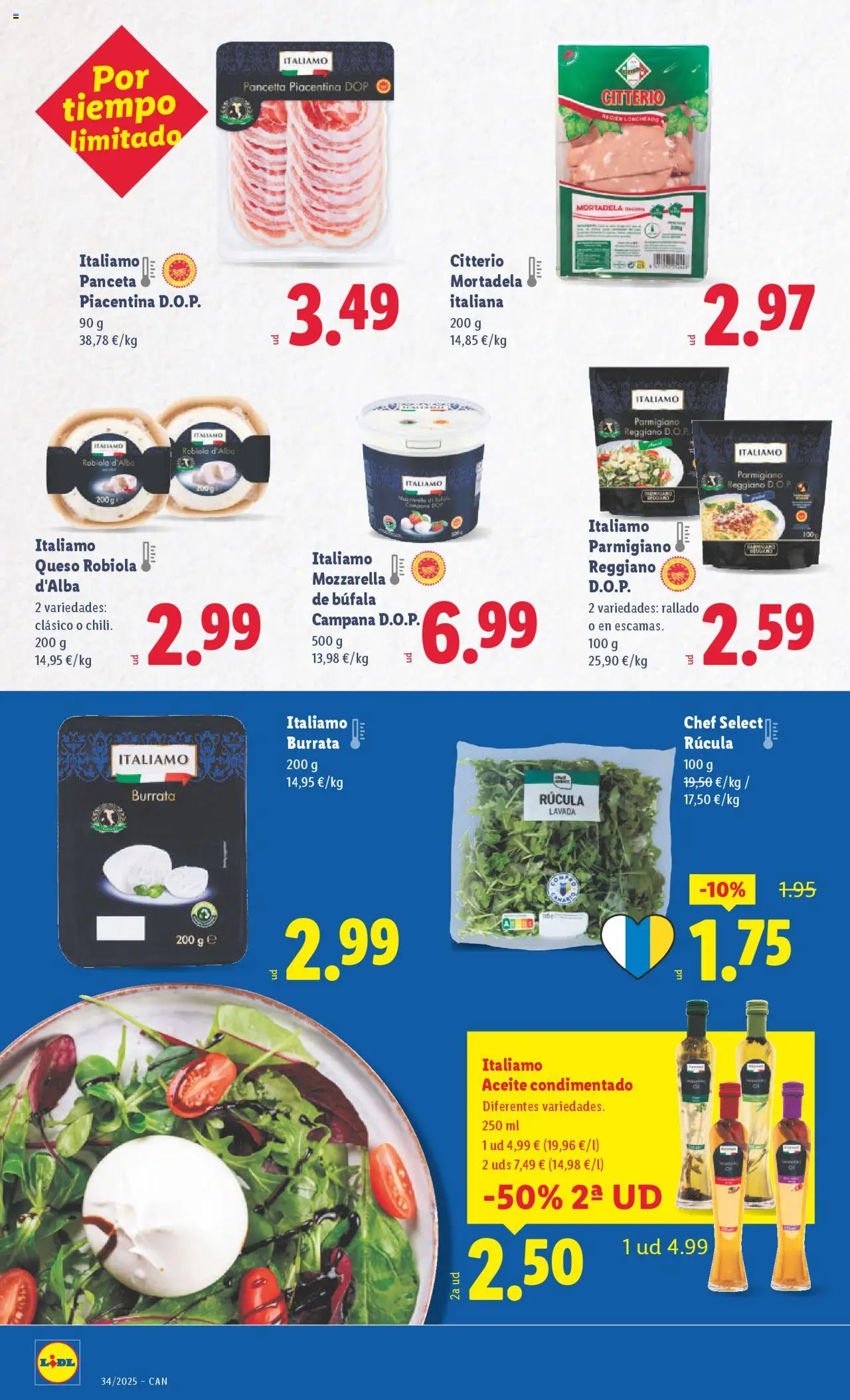 Lidl - Canarias │ válido desde el 18.08.2025 | Página: 30 | Productos: Queso, Ηλεκτρικός φούρνος, Aceite, Mortadela