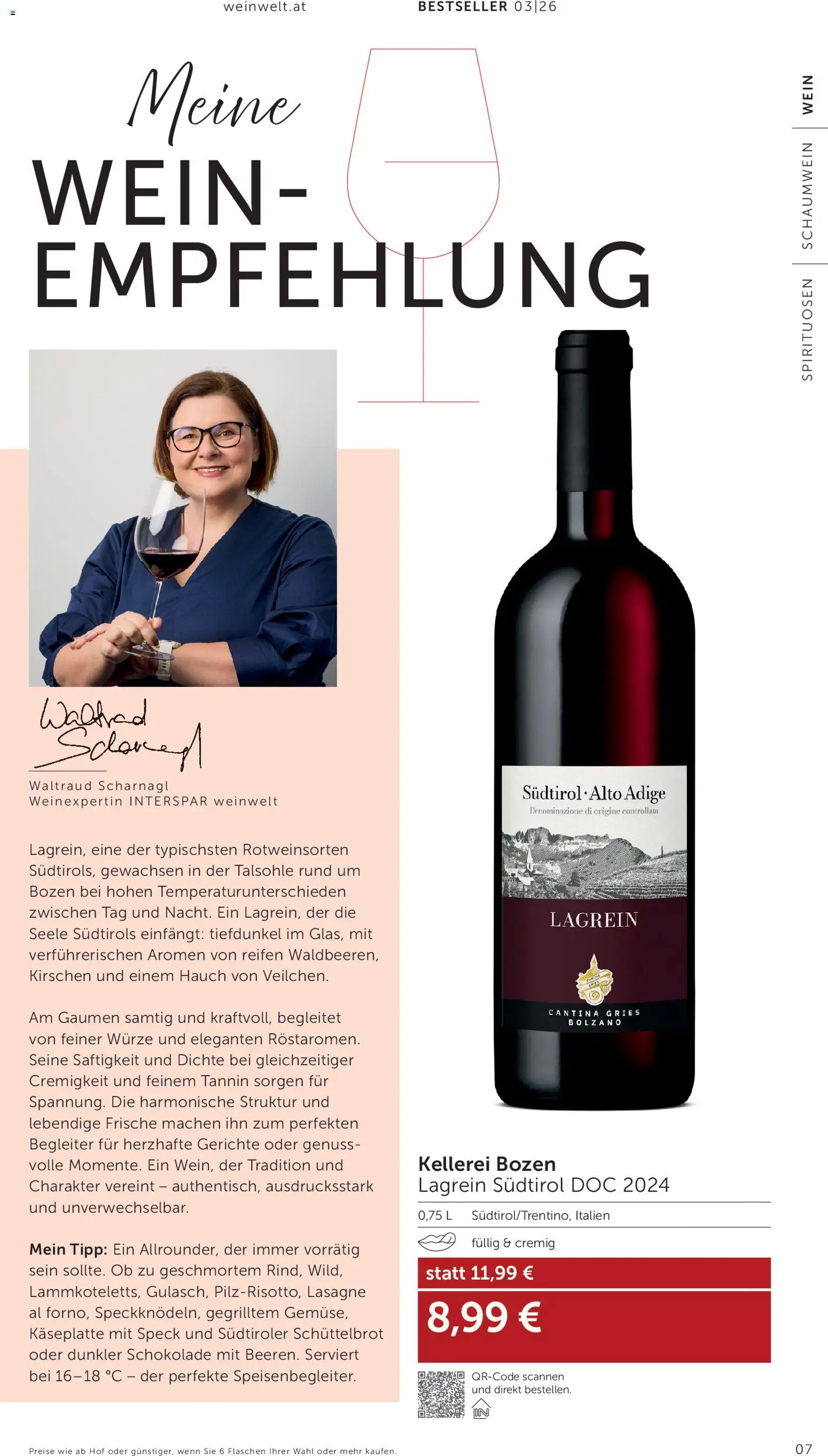 Interspar Wein Welt gültig ab 05.03.2026 | Seite: 7 | Produkte: Schokolade, Wein